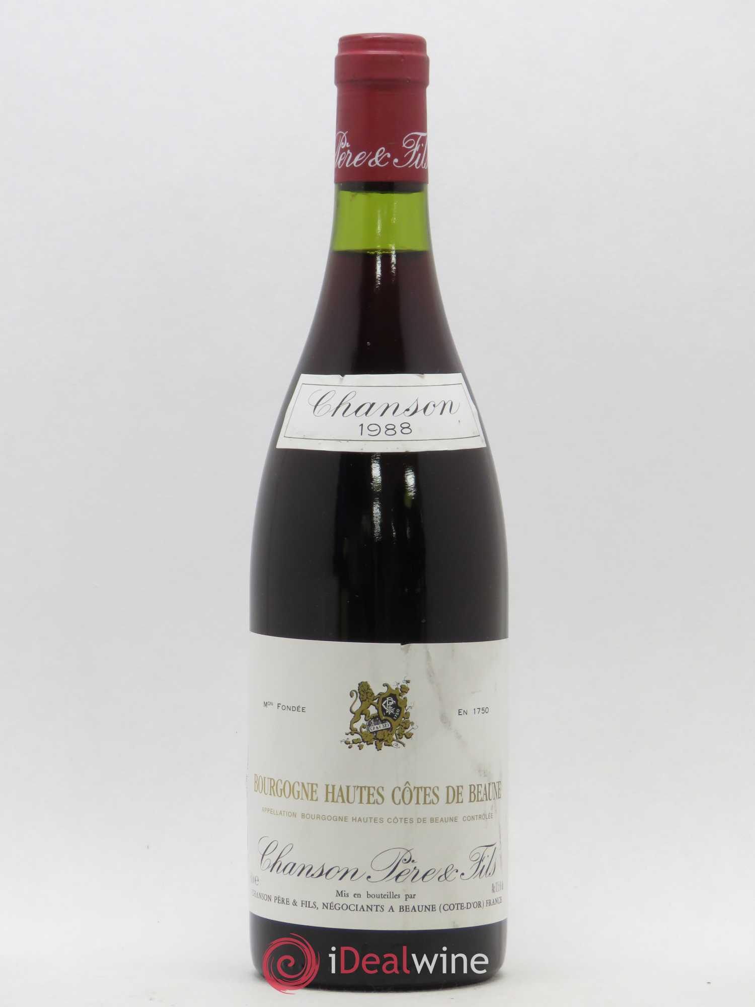 Hautes-Côtes de Beaune Chanson 1988 - Lot de 1 bouteille - 0