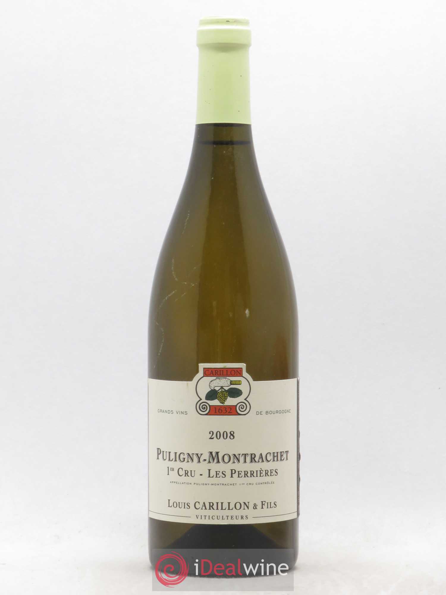 Puligny-Montrachet 1er Cru Les Perrières Louis Carillon & Fils 2008 - Lot de 1 bouteille - 0