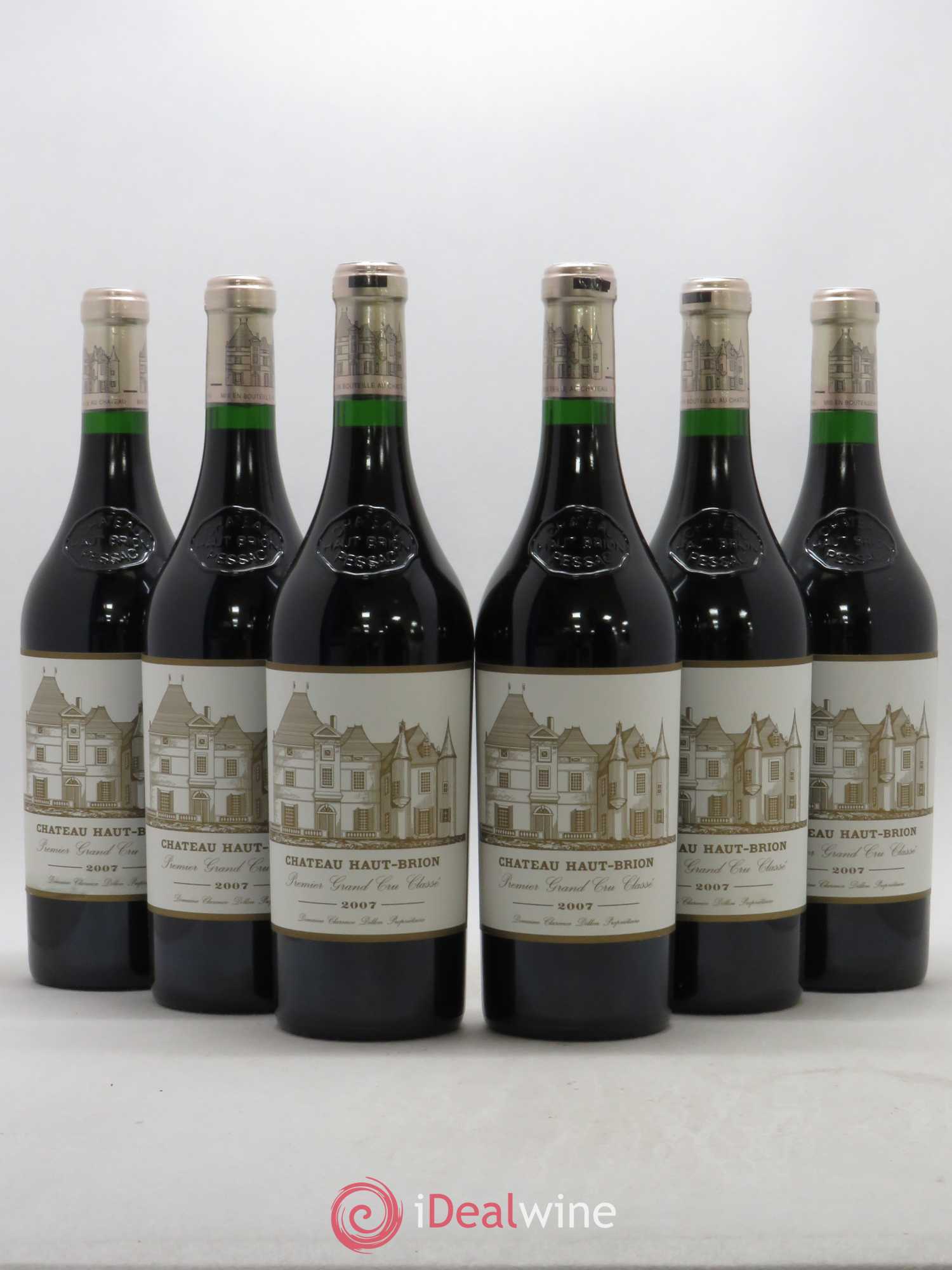 Château Haut Brion 1er Grand Cru Classé 2007 - Lot de 6 bouteilles - 0