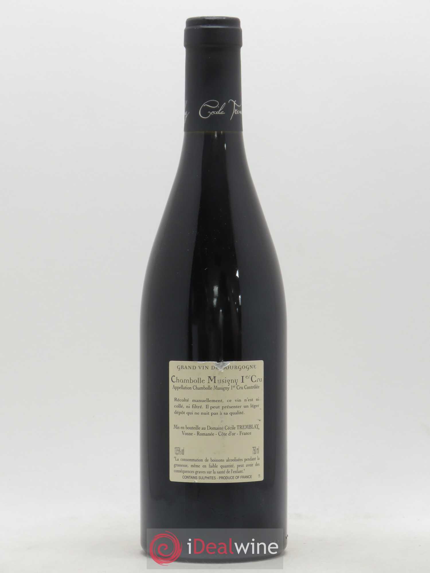 Chambolle-Musigny 1er Cru Les Feusselottes Cécile Tremblay 2015 - Lot de 1 bouteille - 1