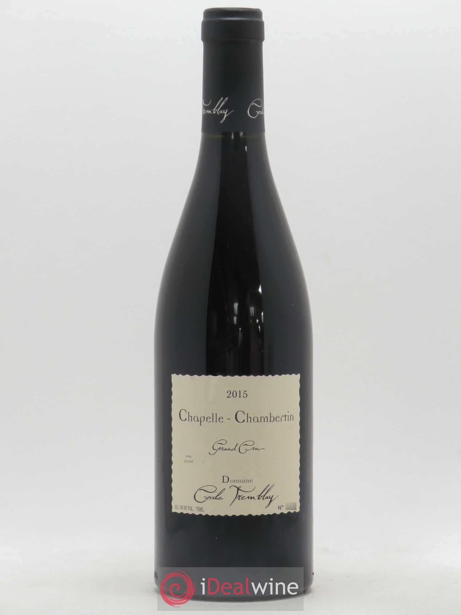 Chapelle-Chambertin Grand Cru Cécile Tremblay 2015 - Lot de 1 bouteille - 0