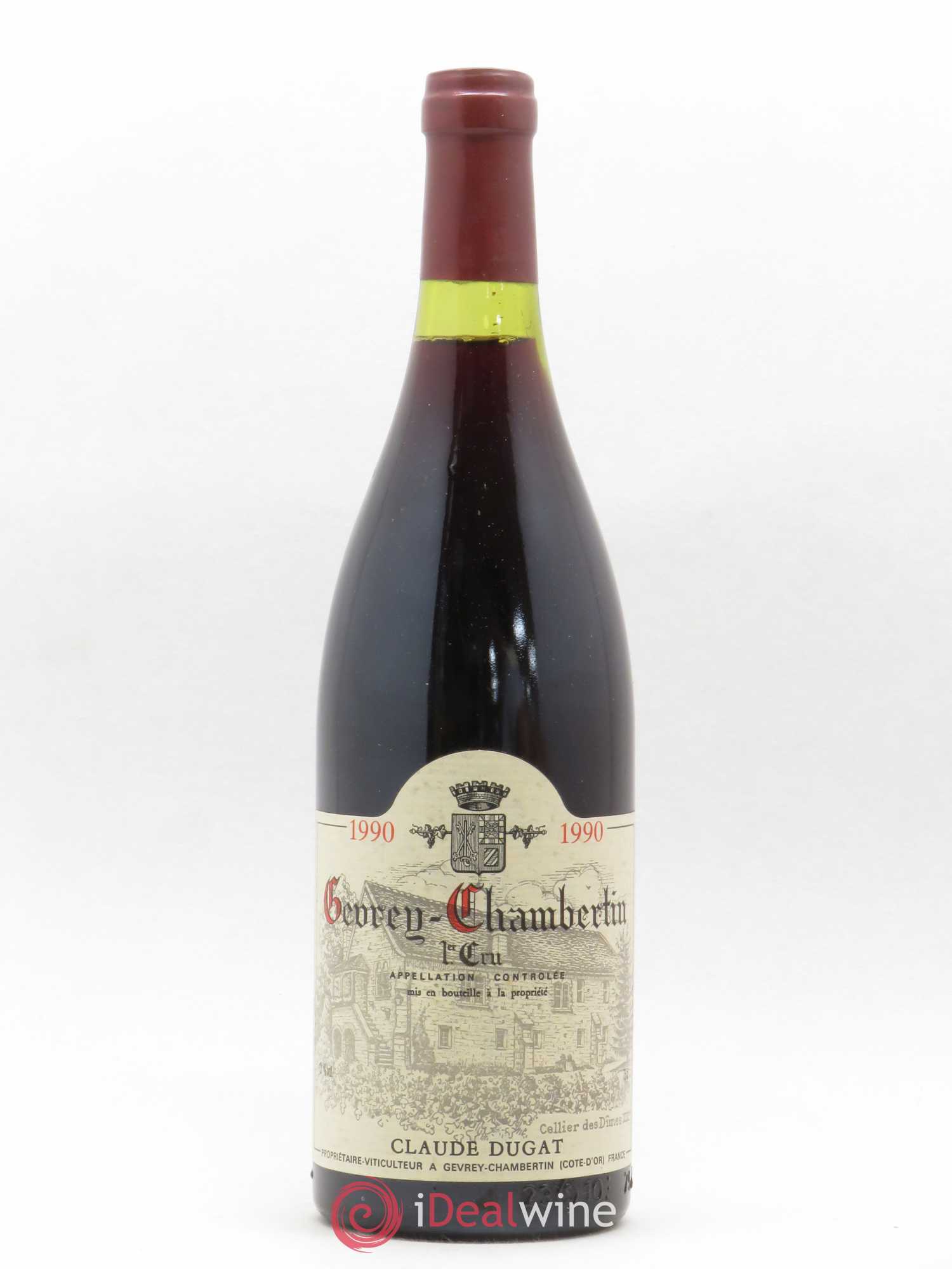 Gevrey-Chambertin 1er Cru Claude Dugat 1990 - Lot de 1 bouteille - 0