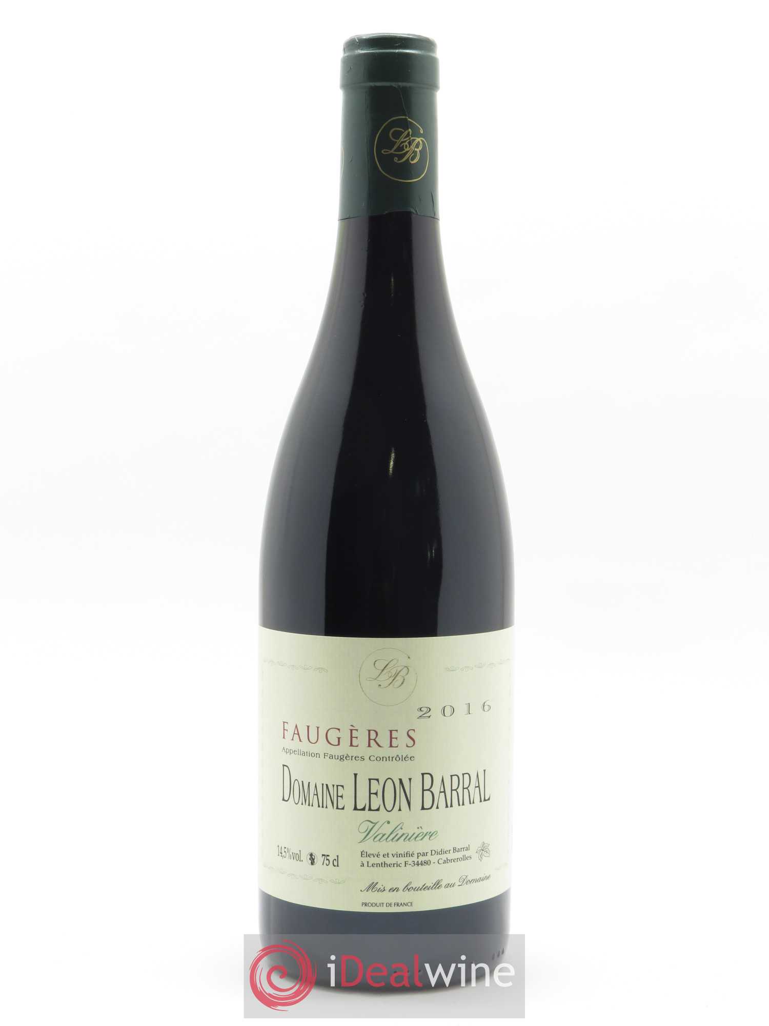 Faugères Valinière Domaine Léon Barral 2016 - Lot de 1 bouteille - 0