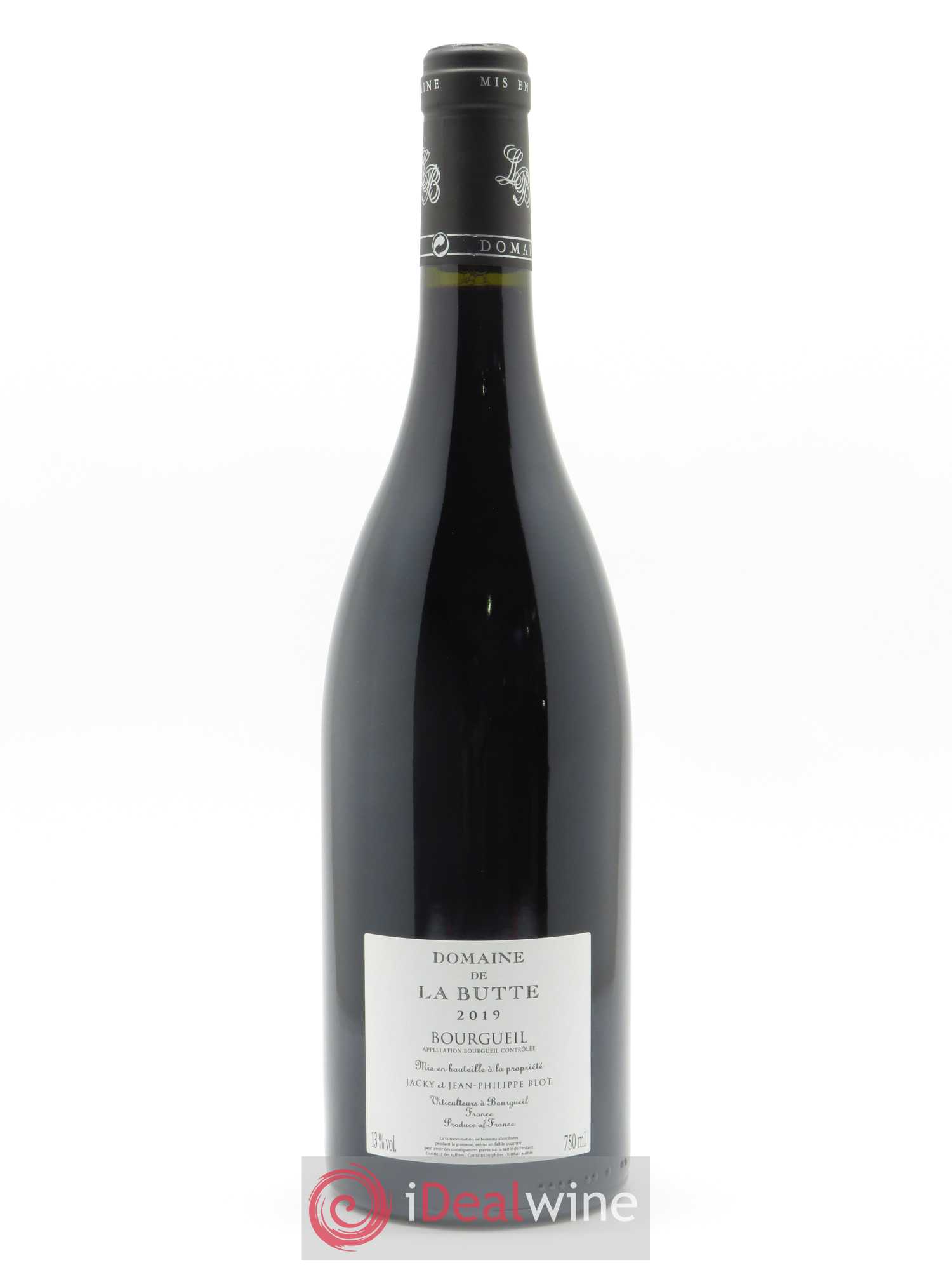 Bourgueil Le Pied de la Butte Domaine de La Butte - Jacky Blot 2019 - Lot de 1 bouteille - 1