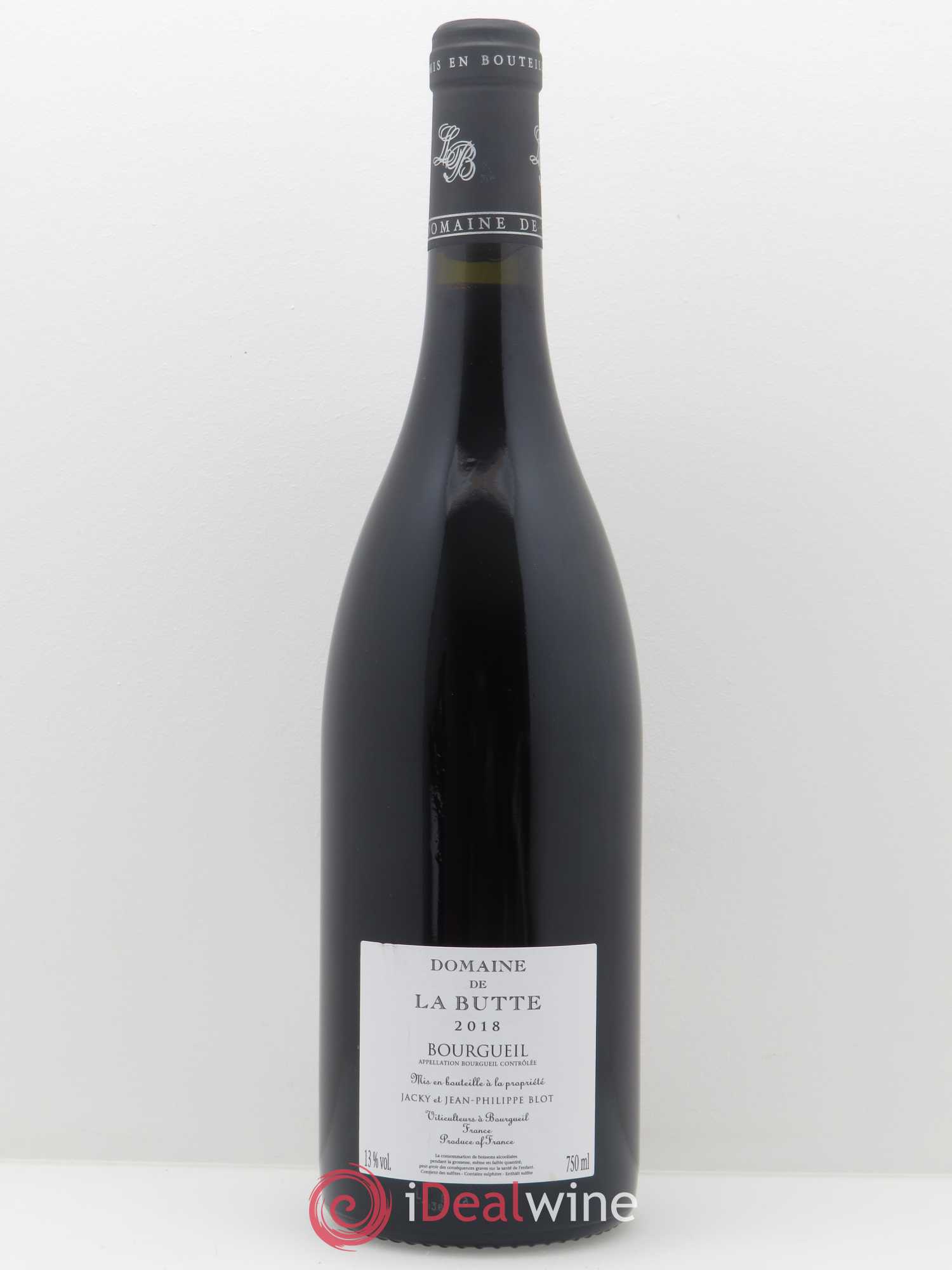 Bourgueil Le Pied de la Butte Domaine de La Butte - Jacky Blot 2018 - Lot de 1 bouteille - 1