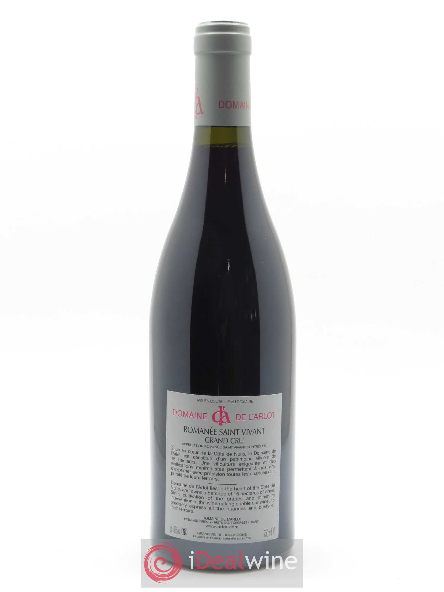 Romanée-Saint-Vivant Grand Cru Domaine de l'Arlot 2014 - Lot de 1 bouteille - 1