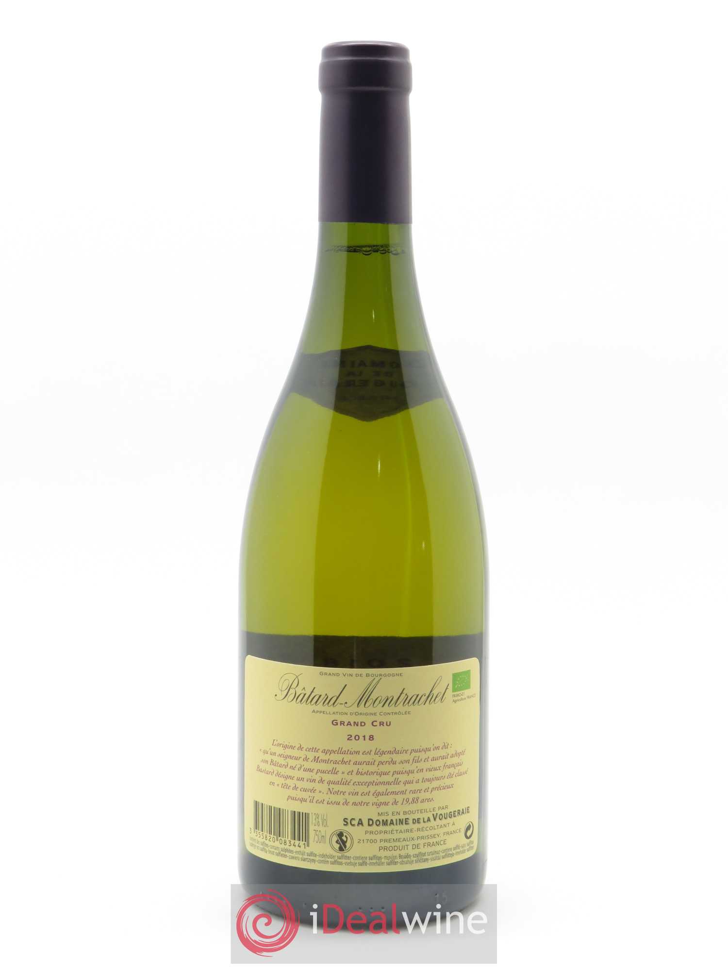 Bâtard-Montrachet Grand Cru La Vougeraie 2018 - Lot de 1 bouteille - 1