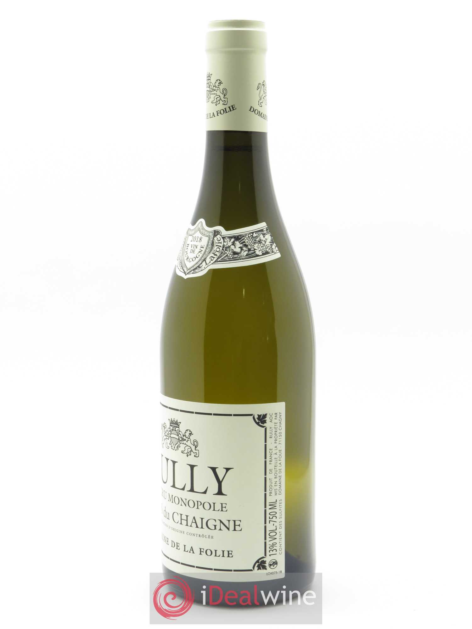 Rully 1er Cru Clos du Chaigne Domaine de la Folie 2018 - Lotto di 1 bottiglia - 1