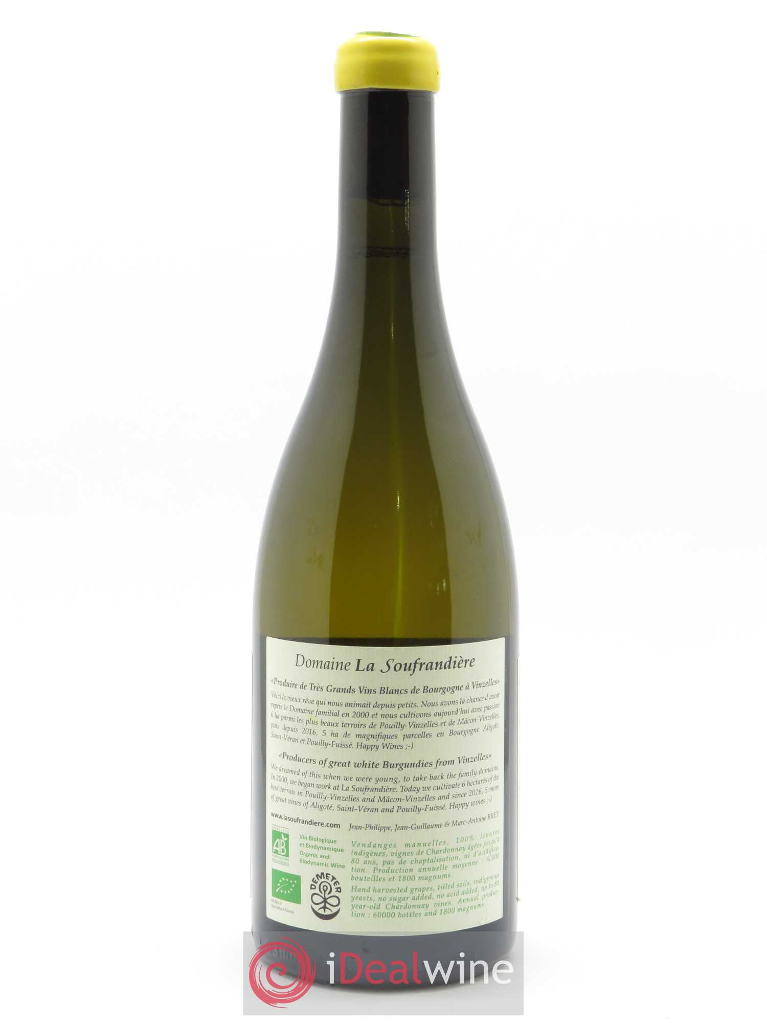 Mâcon-Vinzelles Le Clos de Grand-Père La Soufrandière - Bret Brothers 2017 - Lot de 1 bouteille - 1