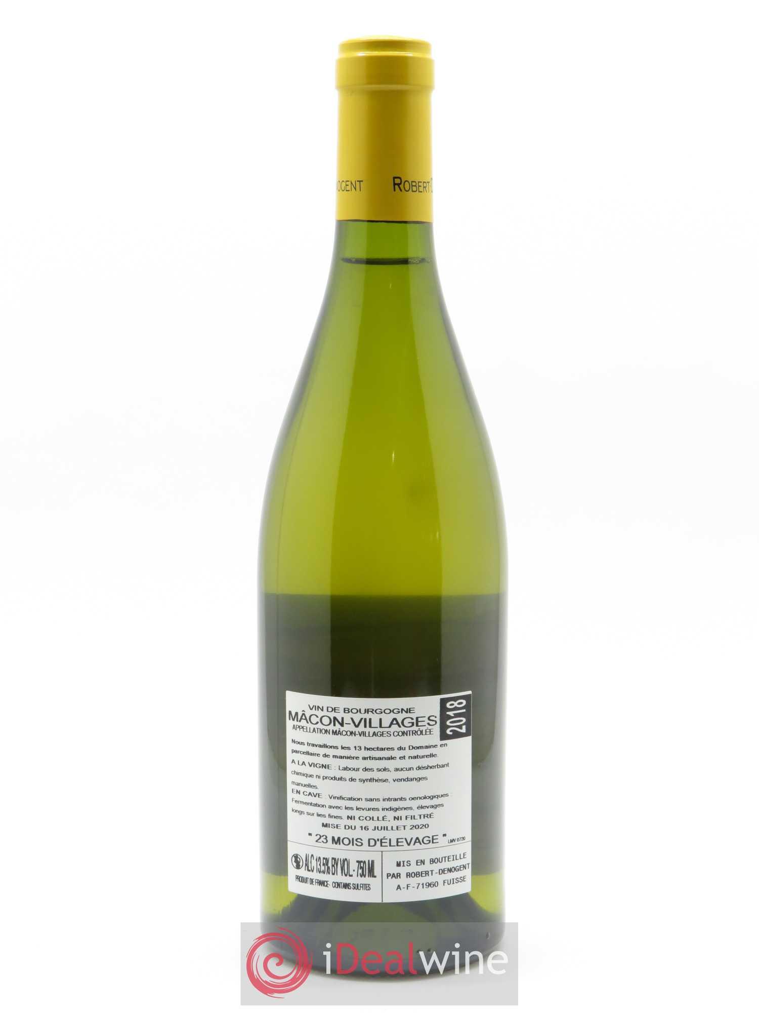 Mâcon-Villages Les Sardines Robert Denogent (Domaine) 2018 - Lot de 1 bouteille - 1