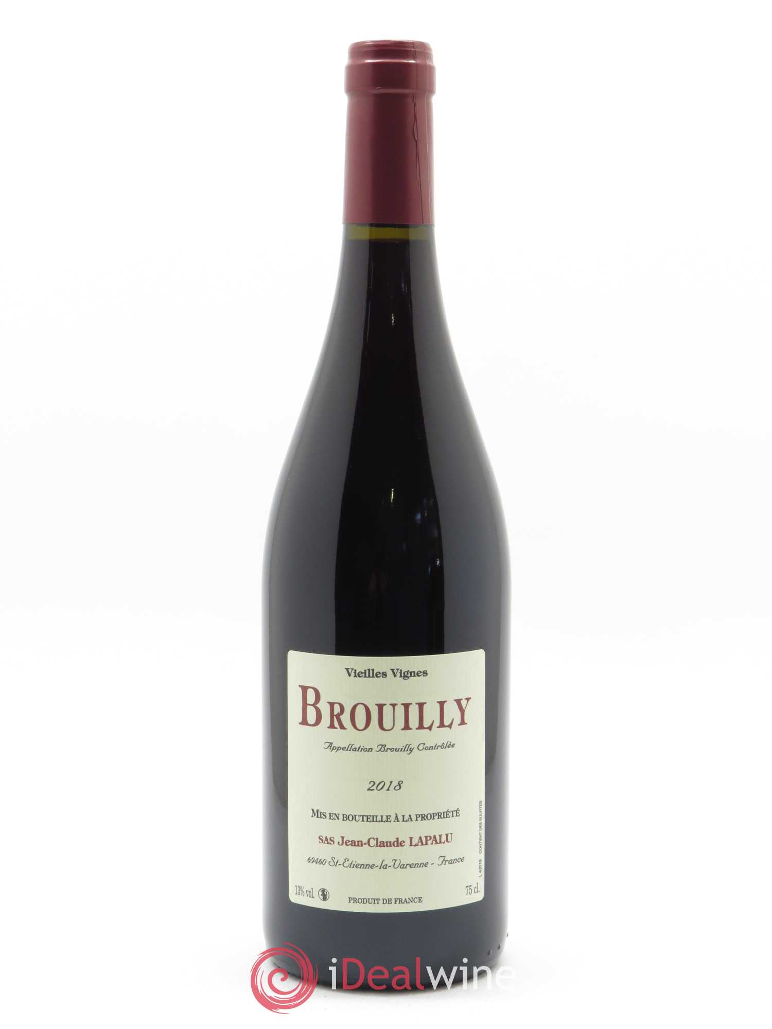 Côte de Brouilly Jean-Claude Lapalu 2018 - Lot de 1 bouteille - 1