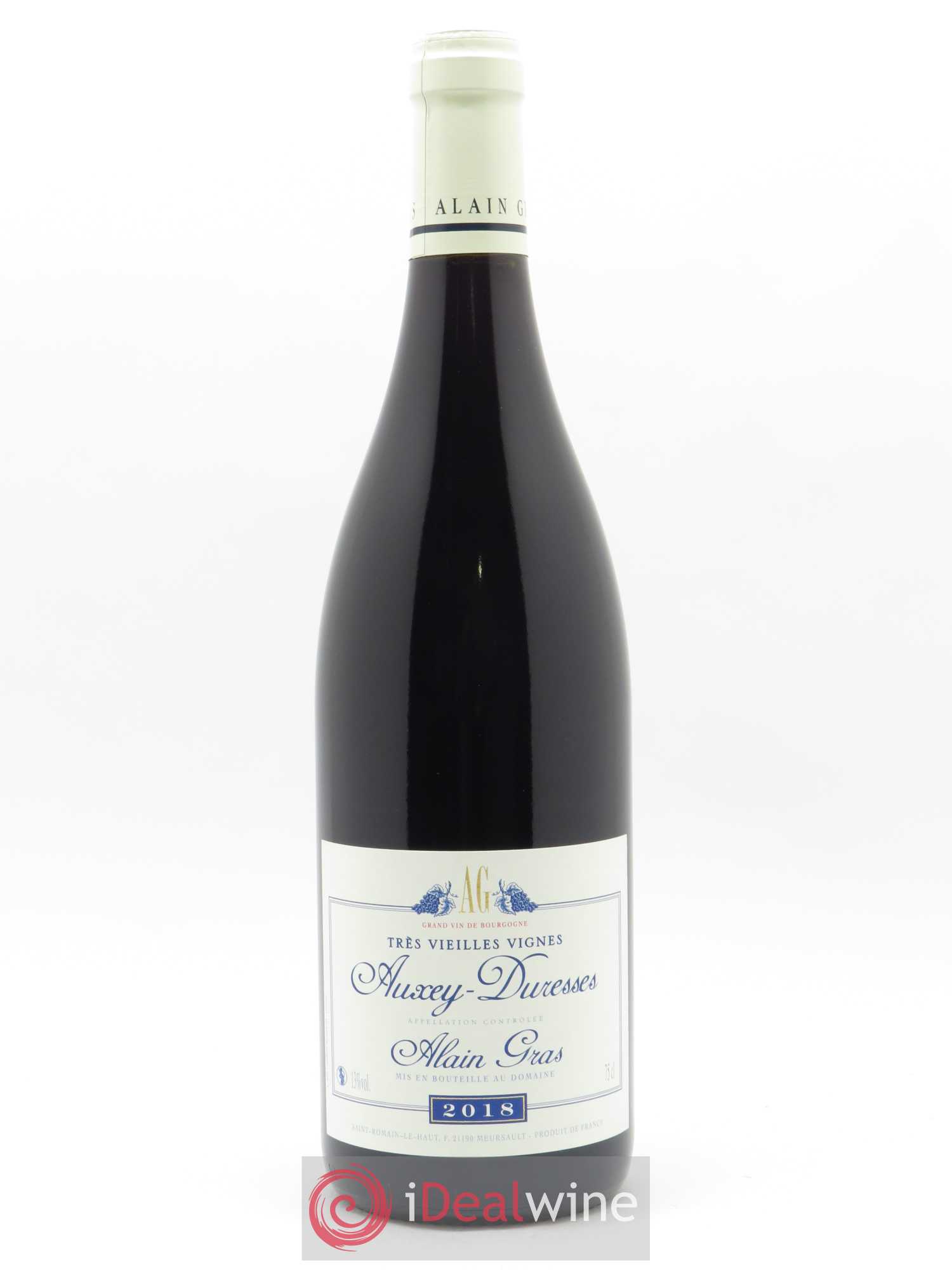 Auxey-Duresses Très Vieilles Vignes Alain Gras 2018 - Lot de 1 bouteille - 0
