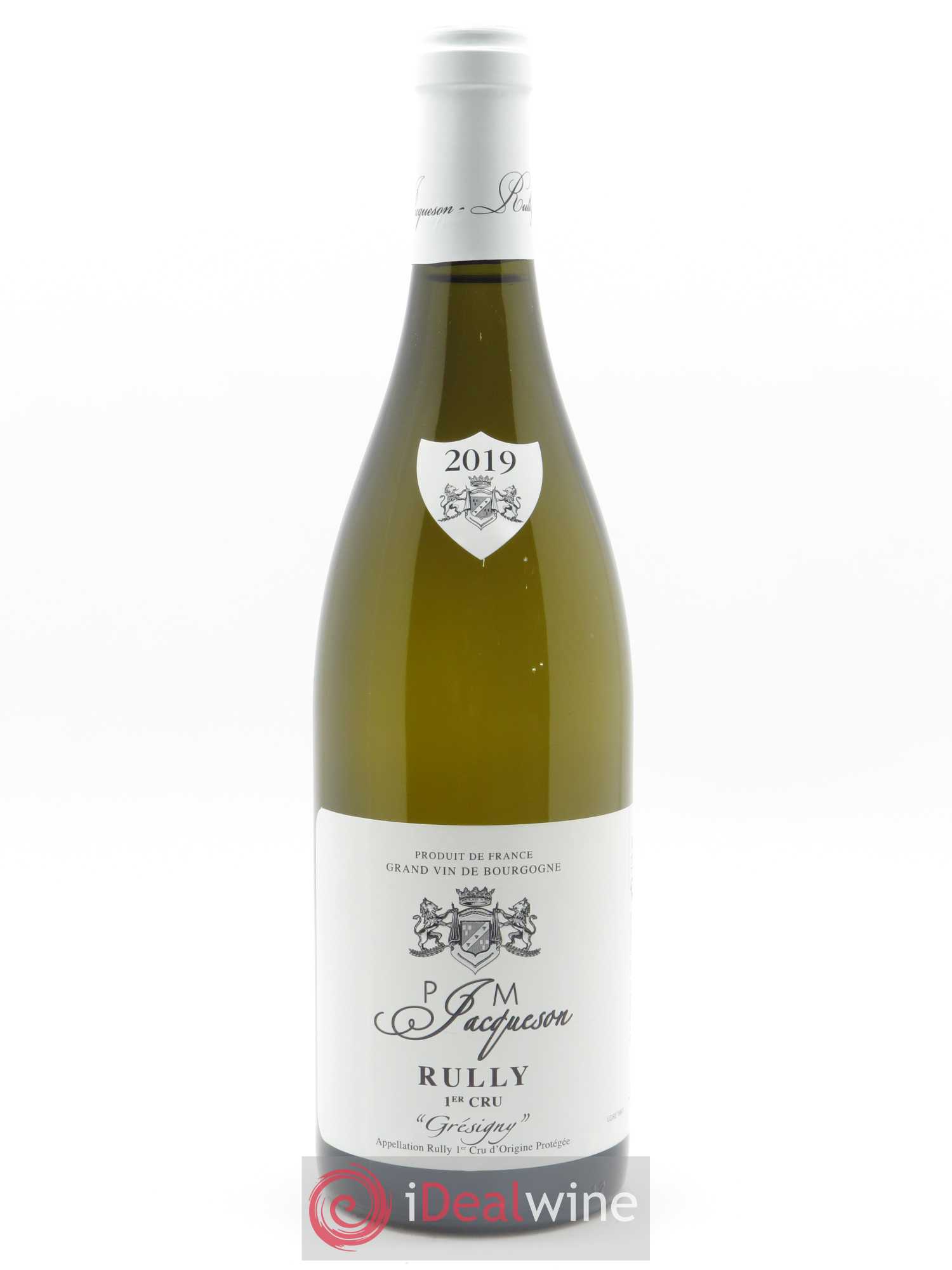Rully 1er Cru Grésigny Paul & Marie Jacqueson 2019 - Lot de 1 bouteille - 0
