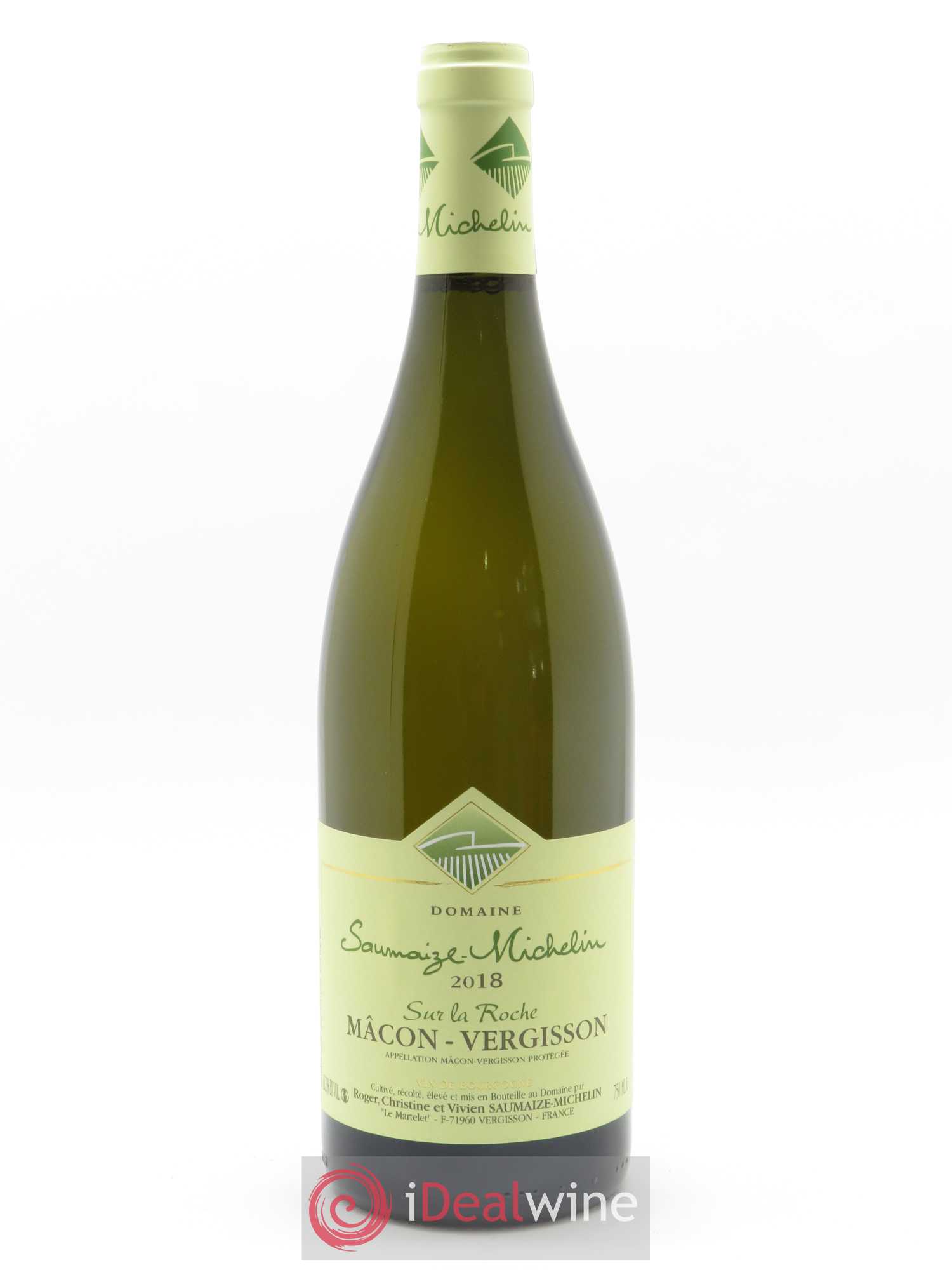 Mâcon-Vergisson Sur la roche Robert Saumaize-Michelin (Domaine) 2018 - Posten von 1 Flasche - 0