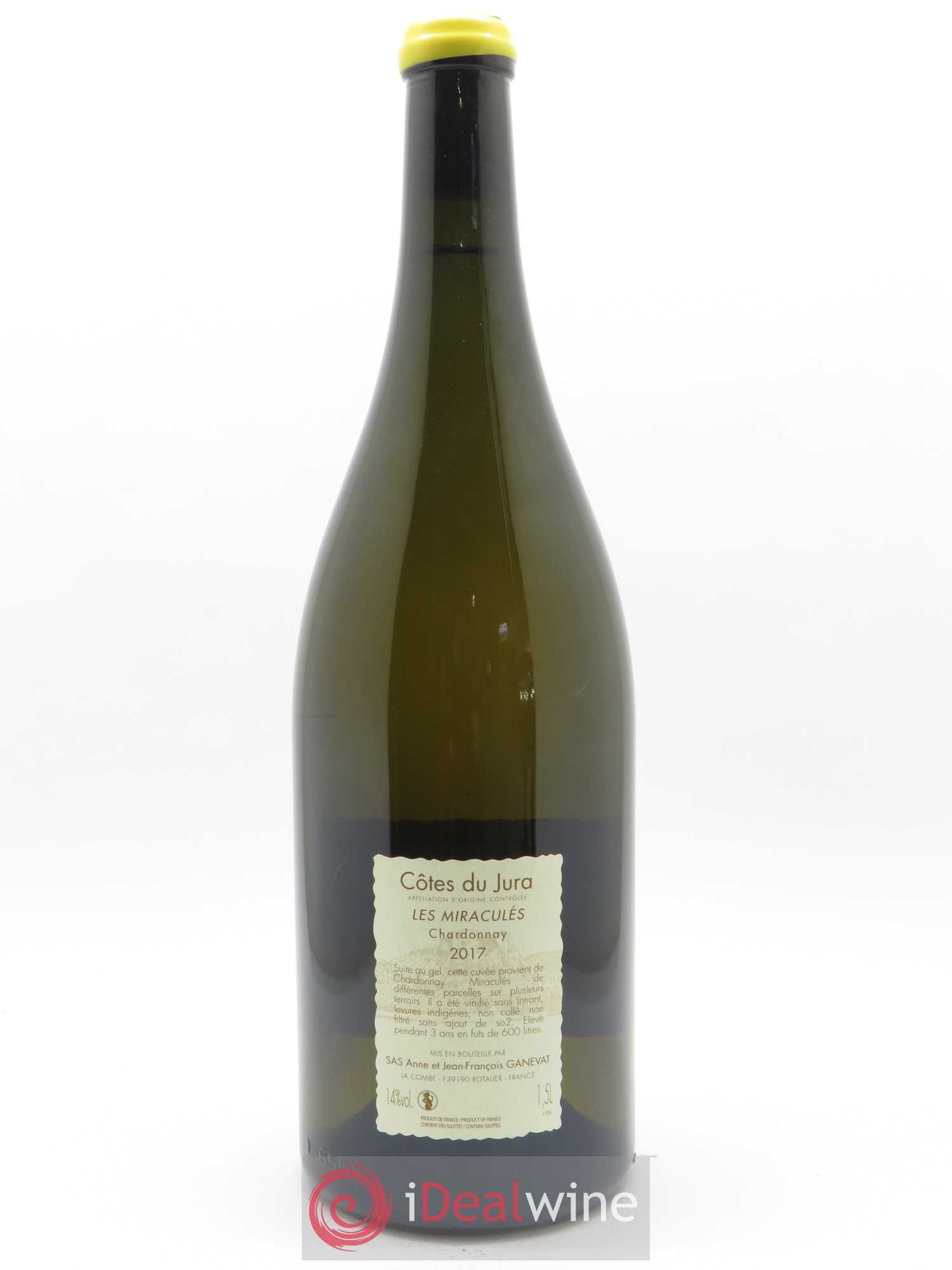Côtes du Jura Les Miraculés Anne et Jean François Ganevat 2017 - Lot de 1 magnum - 1