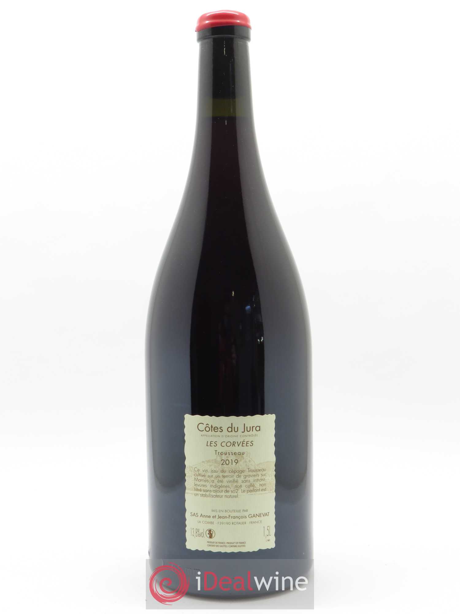 Côtes du Jura Trousseau Les Corvées Anne et Jean François Ganevat 2019 - Lot de 1 magnum - 1