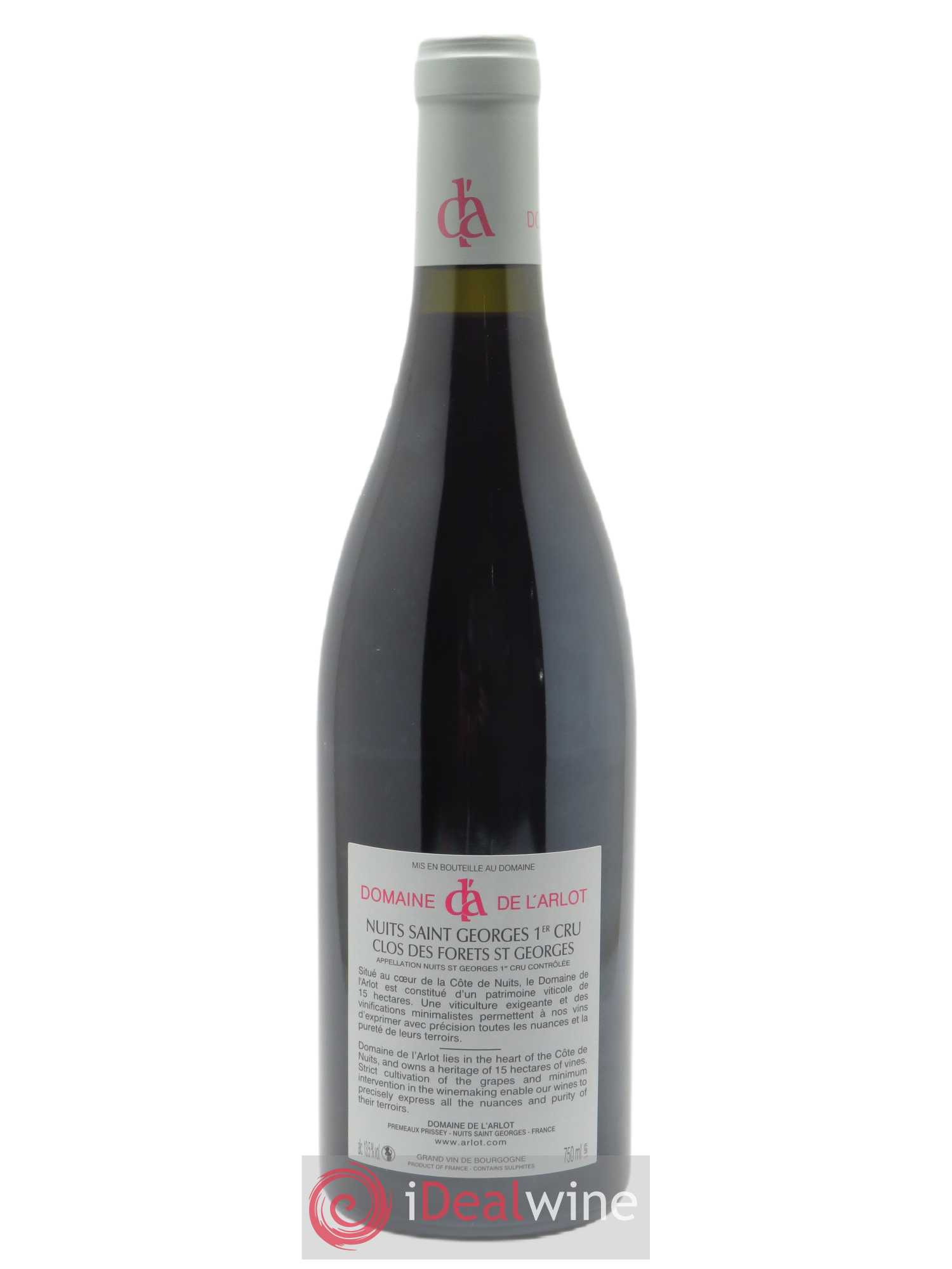 Nuits-Saint-Georges 1er Cru Clos des Forêts Saint-Georges Domaine de l'Arlot 2018 - Lot de 1 bouteille - 1