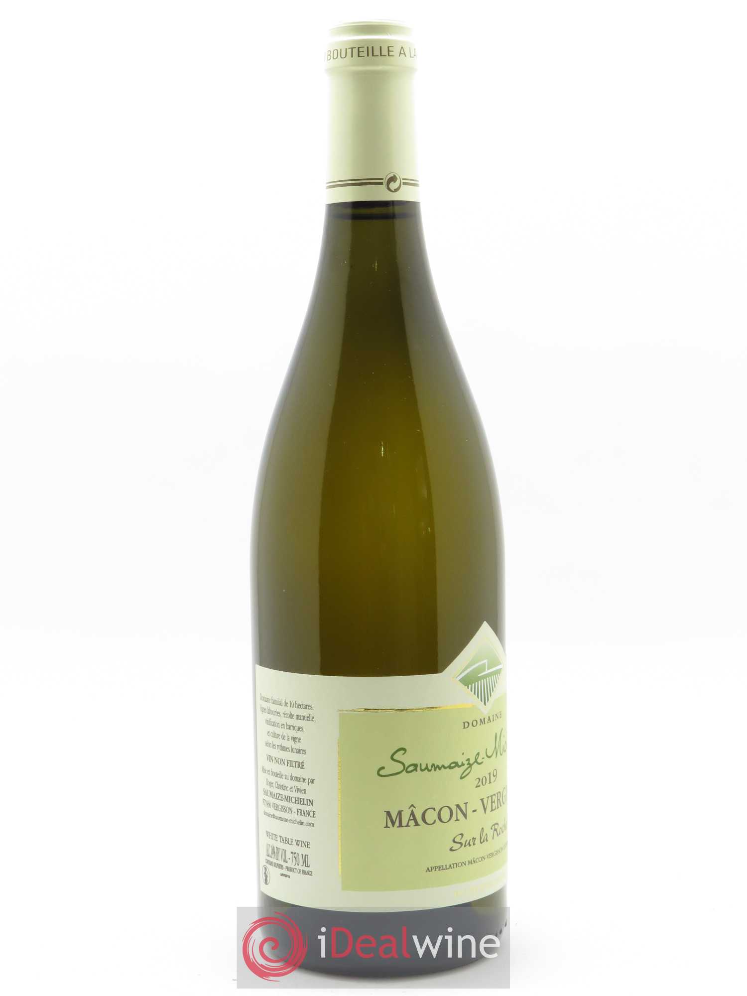Mâcon-Vergisson Sur la roche Robert Saumaize-Michelin (Domaine) 2019 - Lot de 1 bouteille - 1
