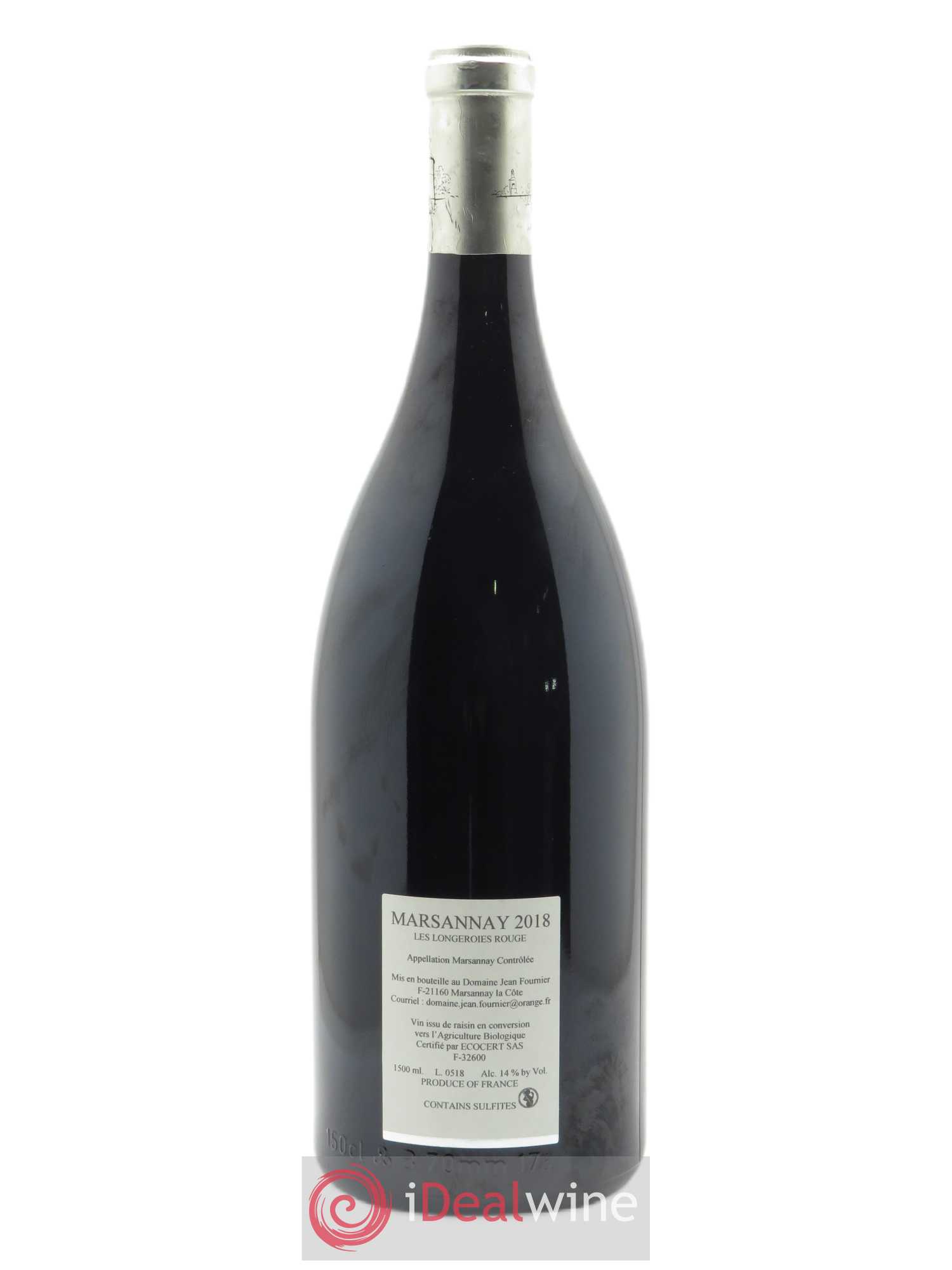 Marsannay Les Longeroies Jean Fournier (Domaine) 2018 - Lot de 1 magnum - 1