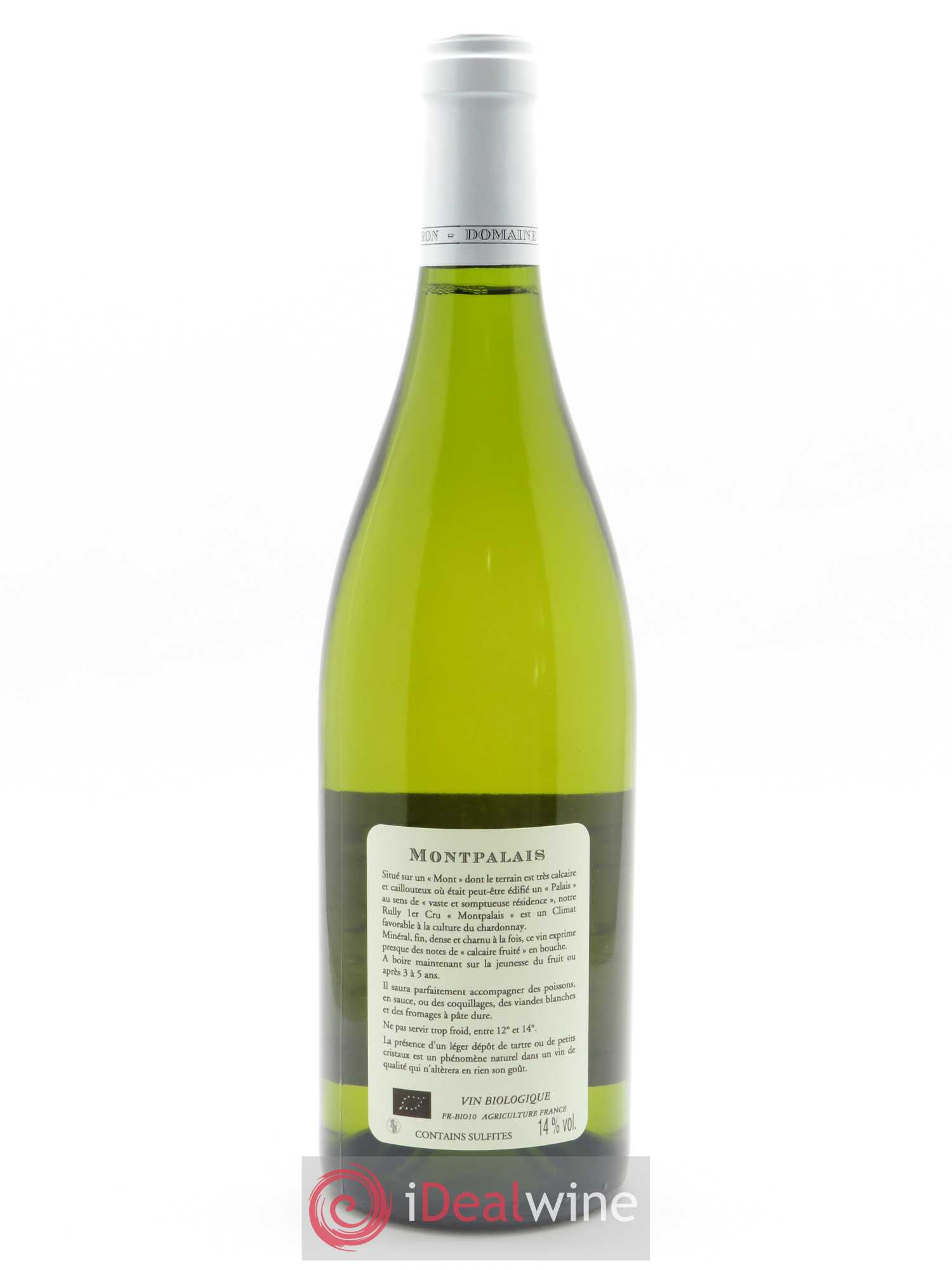 Rully 1er Cru Montpalais Domaine de Villaine 2018 - Lot de 1 bouteille - 1