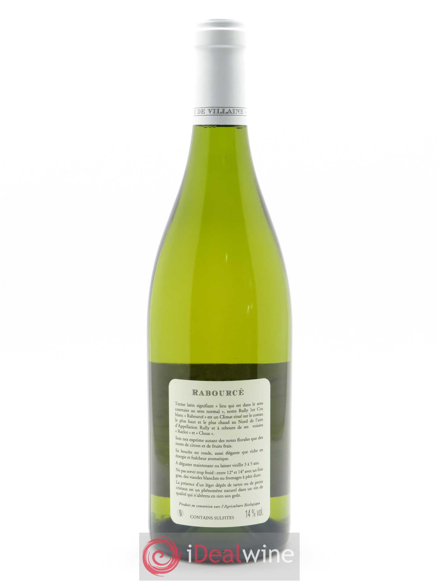 Rully 1er Cru Rabourcé Domaine de Villaine 2018 - Lot de 1 bouteille - 1