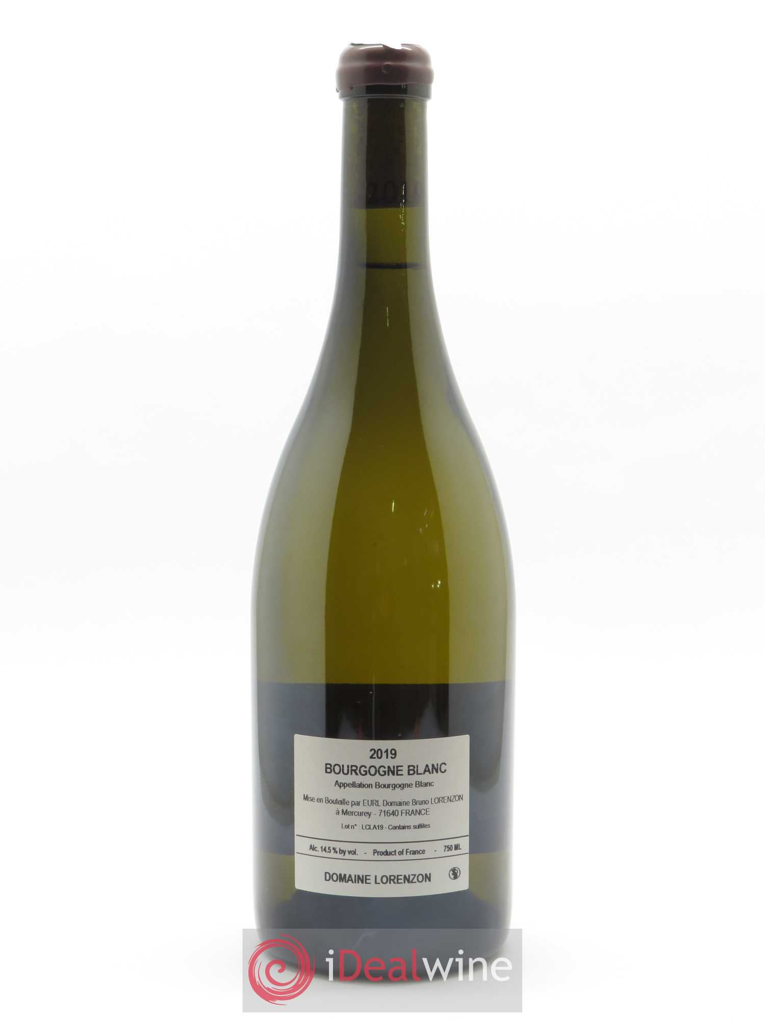 Bourgogne Clos Alfred Bruno Lorenzon 2019 - Lot de 1 bouteille - 1