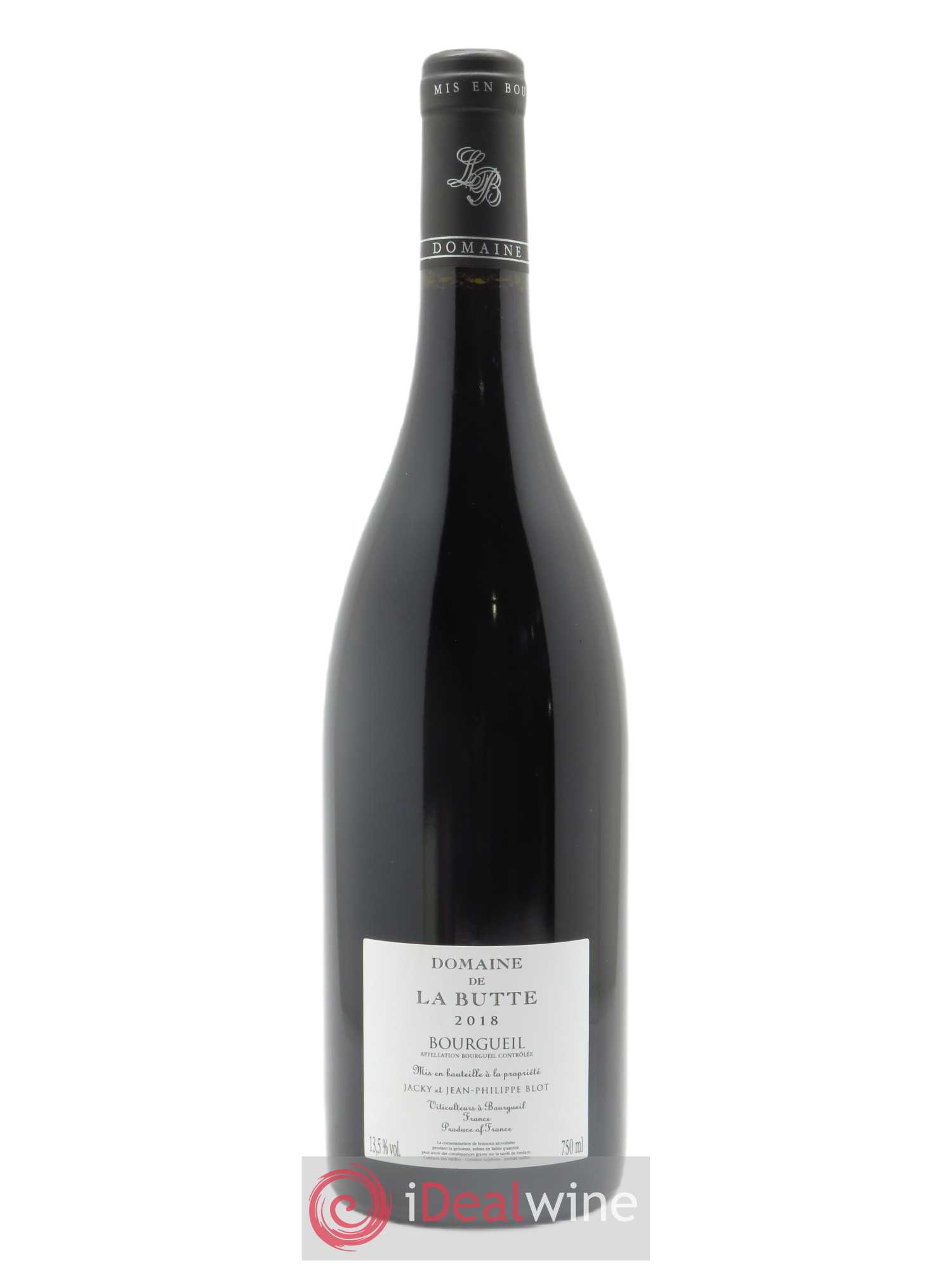 Bourgueil Mi-Pente Domaine de La Butte - Jacky Blot 2018 - Lot de 1 bouteille - 1