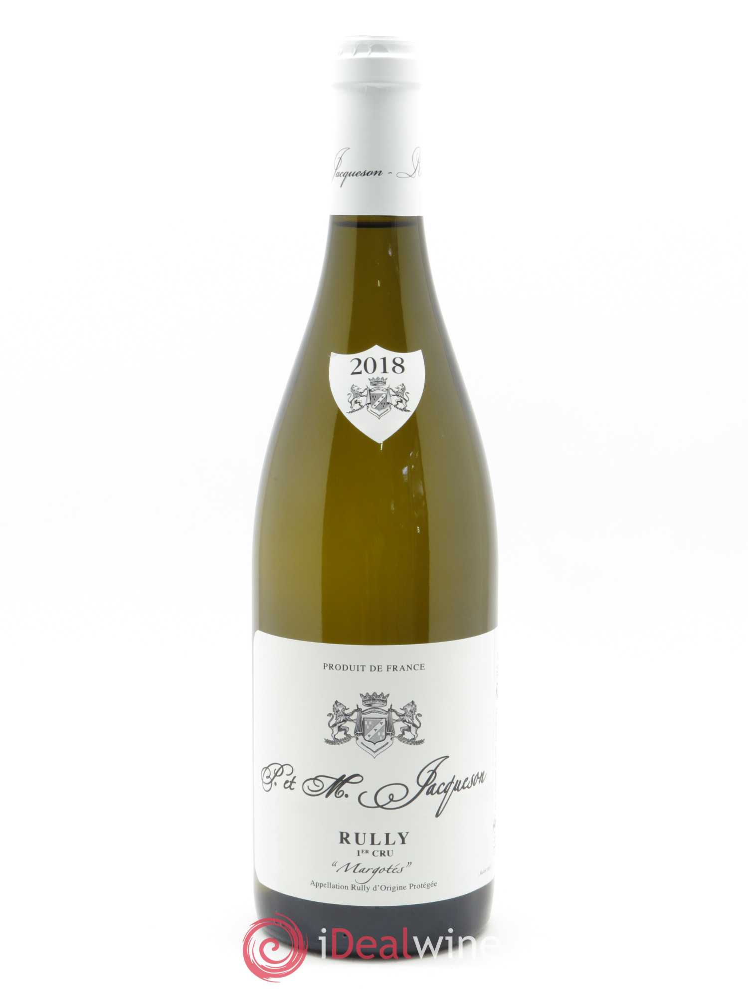 Rully 1er Cru Margotés Paul & Marie Jacqueson 2018 - Lot de 1 bouteille - 0