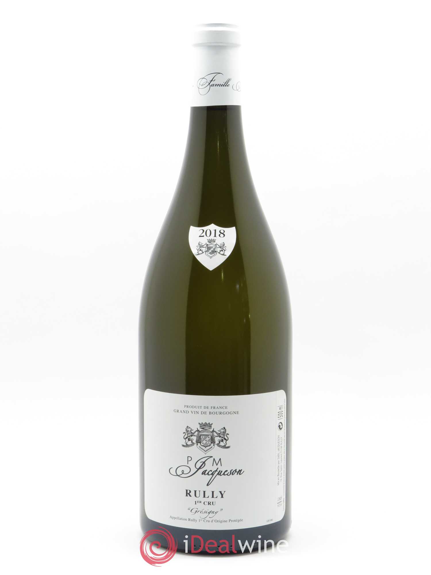 Rully 1er Cru Grésigny Paul & Marie Jacqueson 2018 - Posten von 1 Magnum - 0