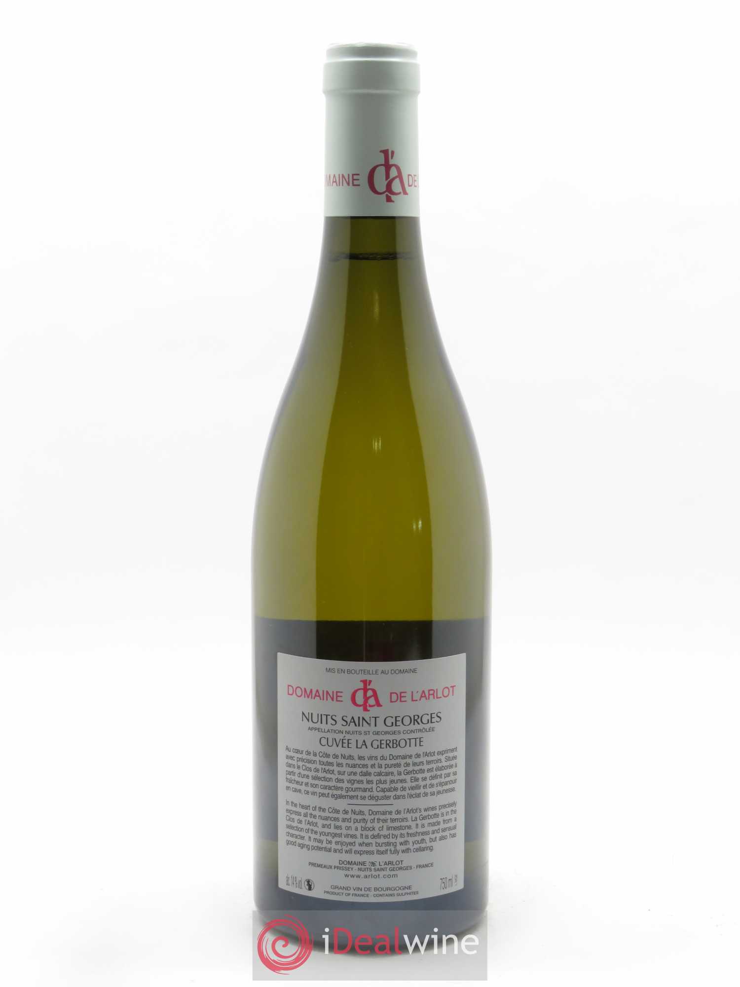 Nuits-Saint-Georges La Gerbotte Domaine de l'Arlot 2019 - Lot de 1 bouteille - 1