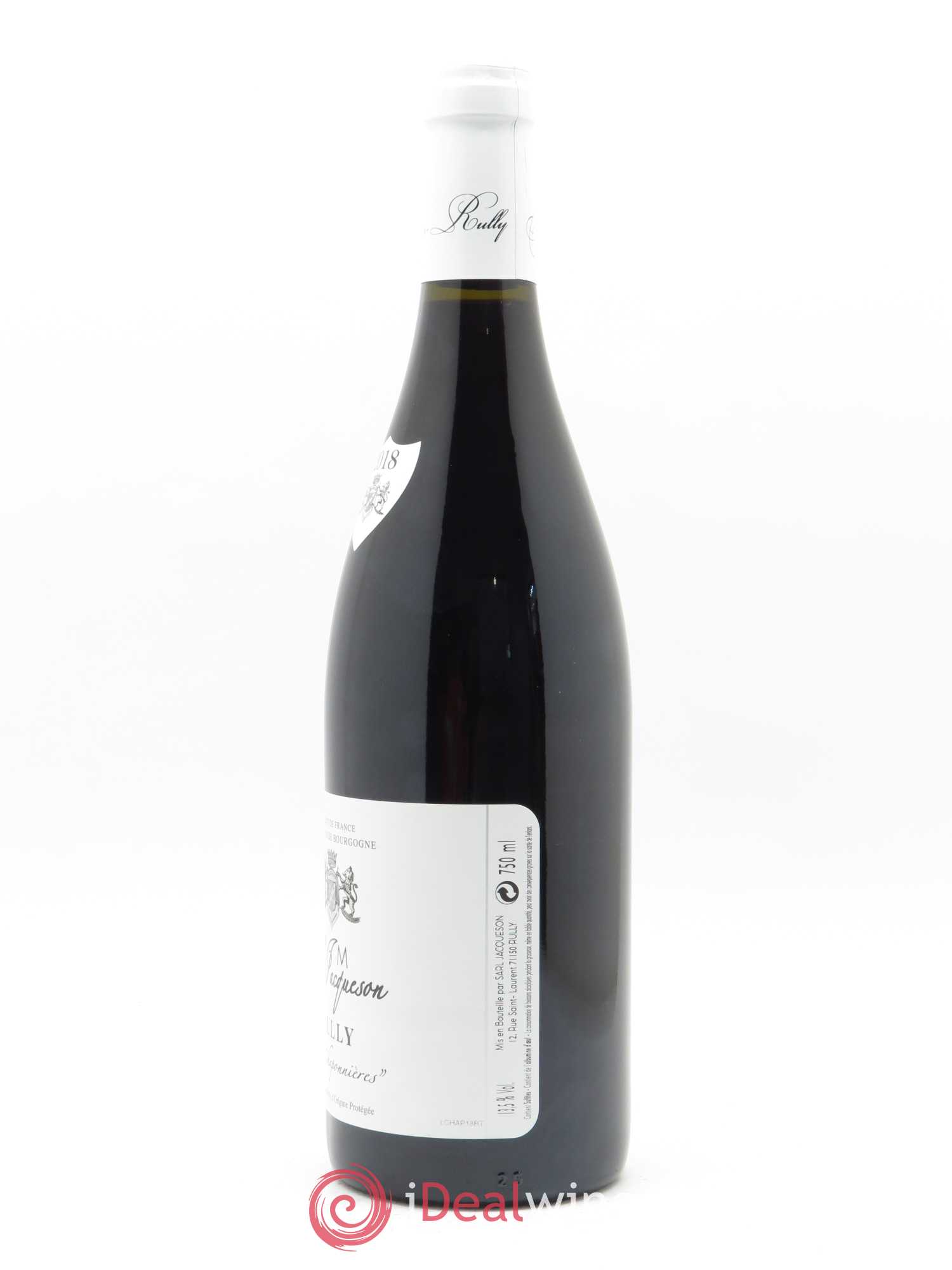 Rully Les Chaponnières Paul & Marie Jacqueson 2018 - Lot de 1 bouteille - 1