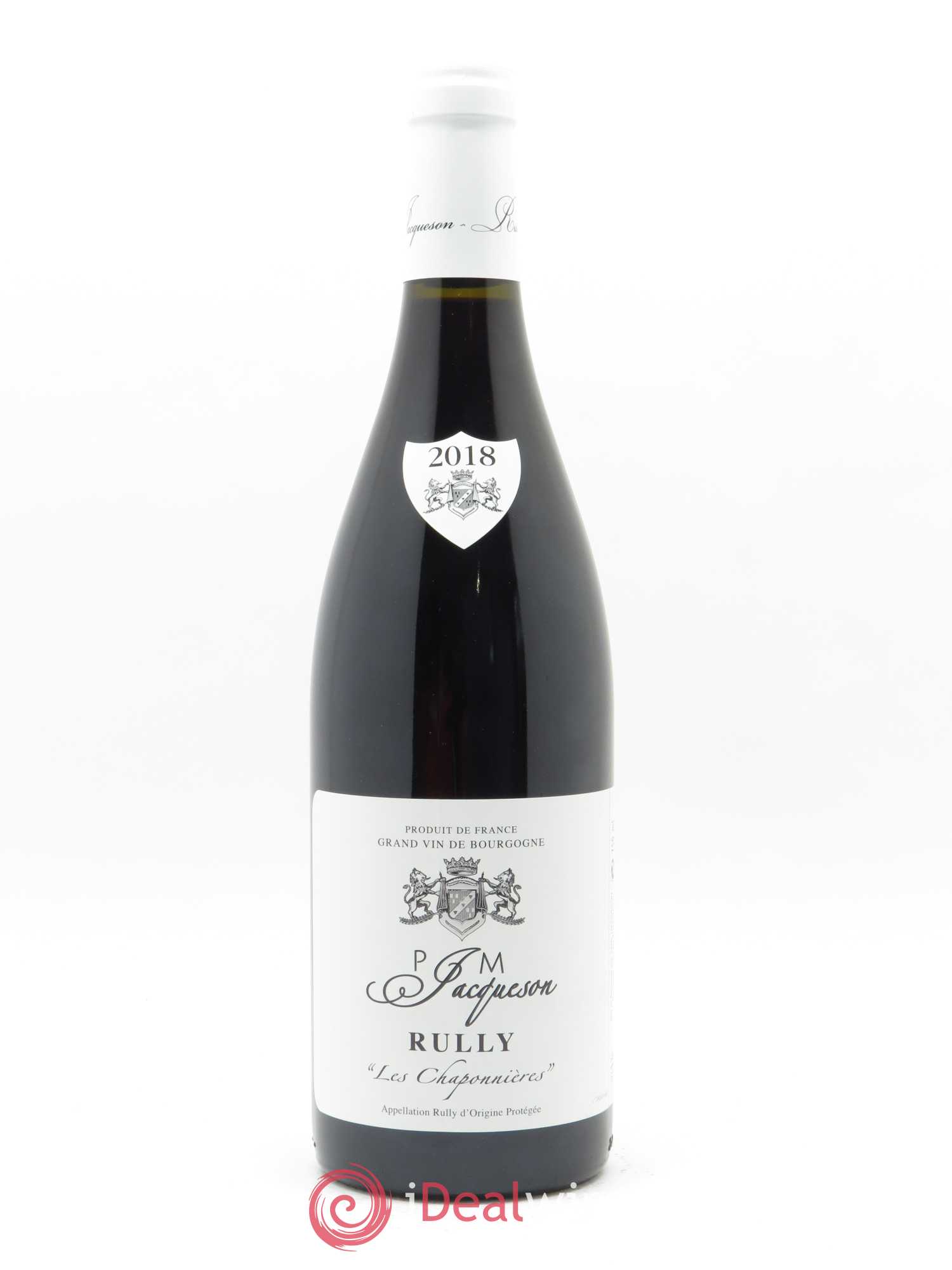 Rully Les Chaponnières Paul & Marie Jacqueson 2018 - Lot de 1 bouteille - 0