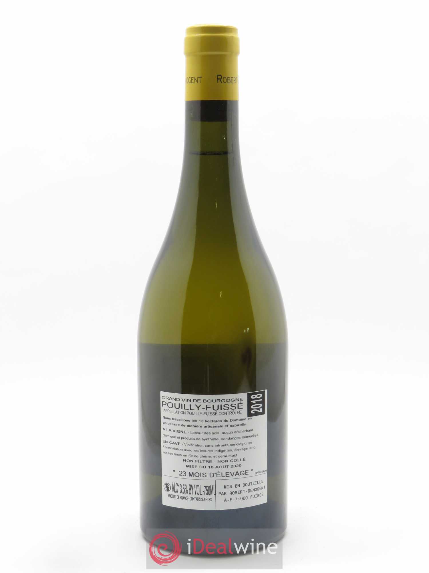 Pouilly-Fuissé Les Reisses Robert Denogent (Domaine) 2018 - Lot of 1 bottle - 1