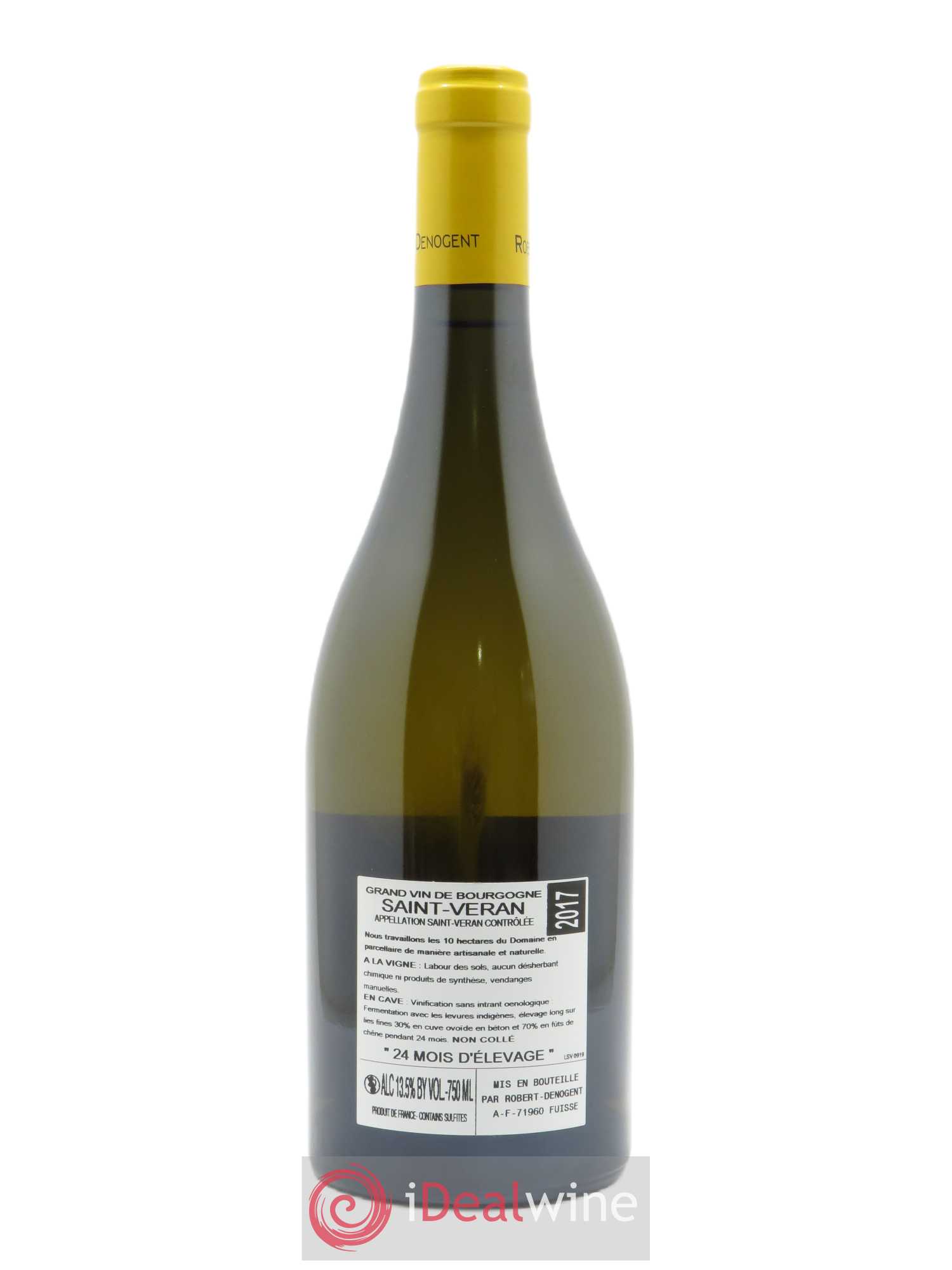 Saint-Véran Les Pommards Vieilles Vignes Robert Denogent (Domaine) 2017 - Lot de 1 bouteille - 1