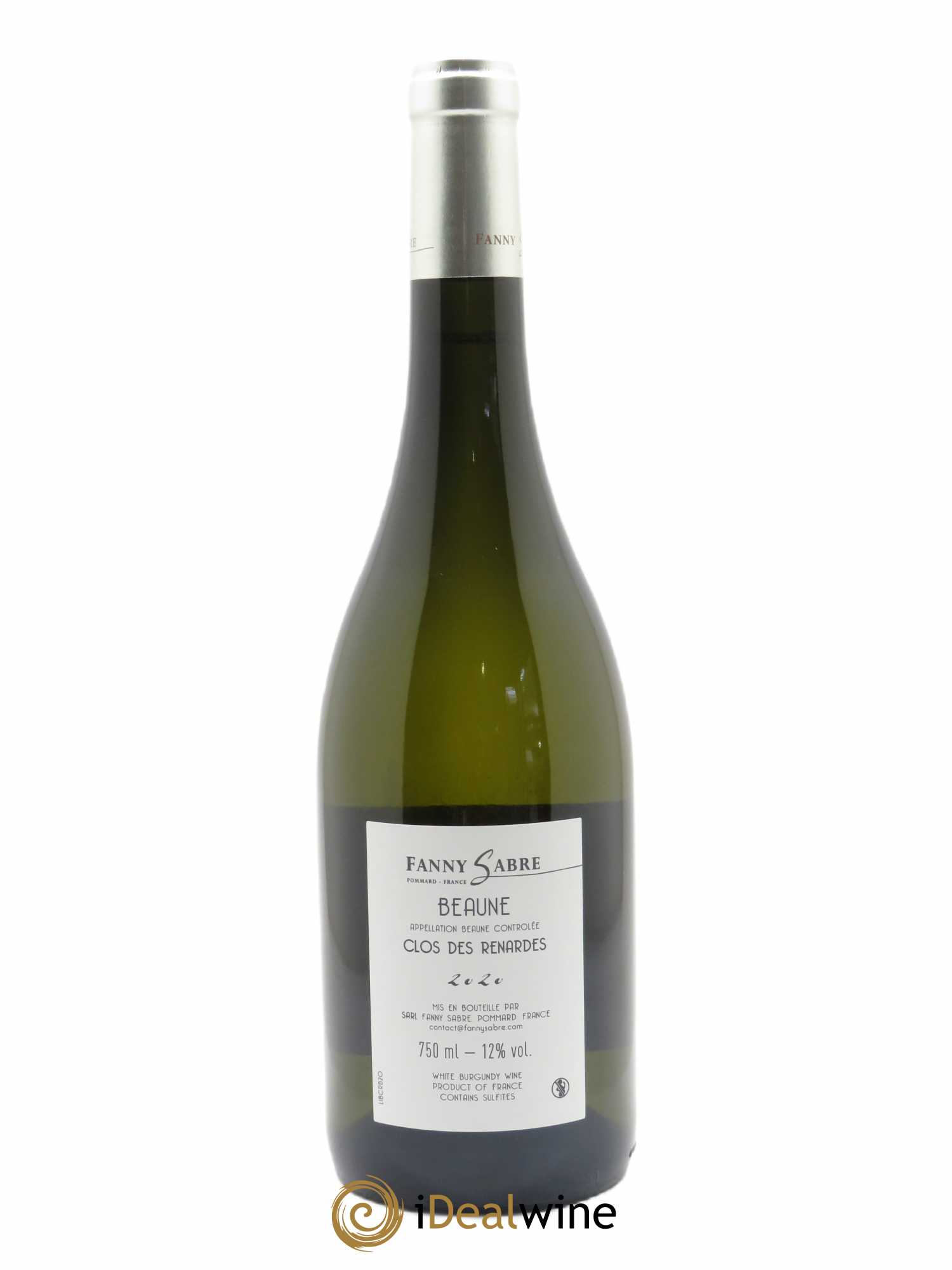 Beaune Clos des Renardes Chardonnay Fanny Sabre 2020 - Lot de 1 bouteille - 1
