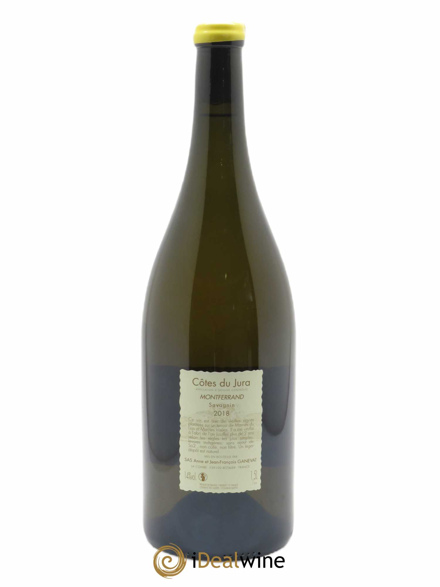 Côtes du Jura Montferrand savagnin Anne et Jean François Ganevat 2018 - Lot de 1 magnum - 1