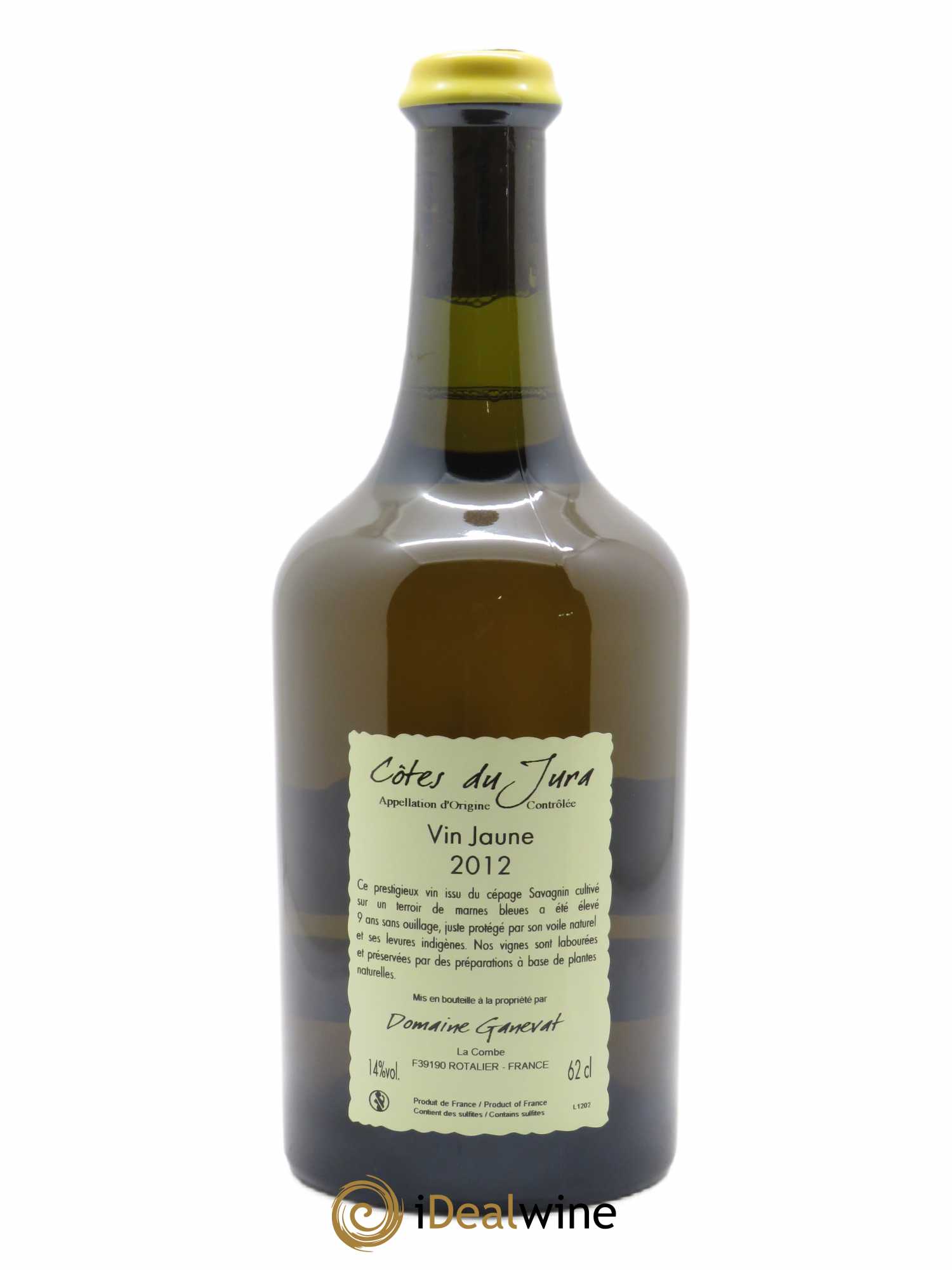 Côtes du Jura Vin Jaune Jean-François Ganevat (Domaine) (62cl) 2012 - Lot de 1 bouteille - 1