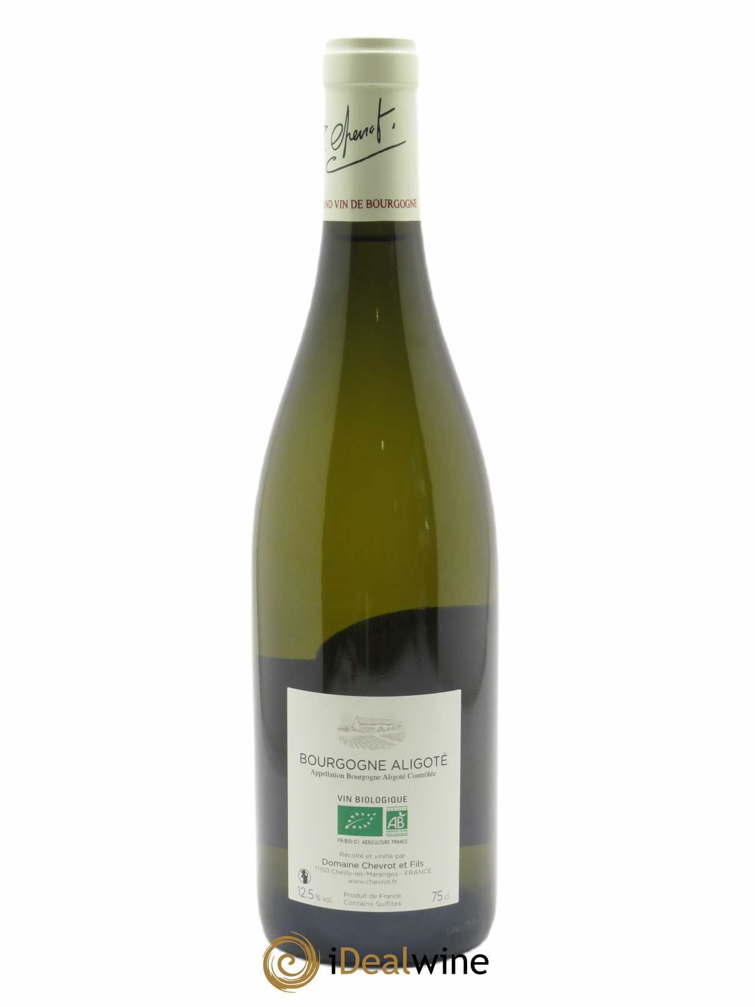 Bourgogne Aligoté Quatre Terroirs Domaine Chevrot 2020 - Lot de 1 bouteille - 1
