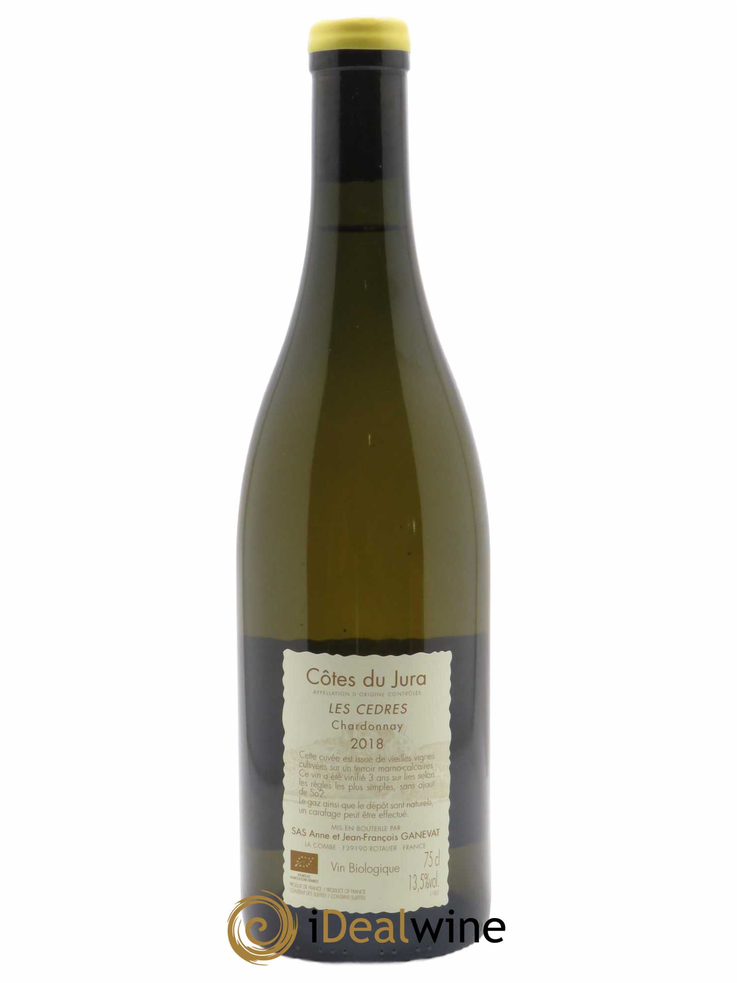 Vin de France (anciennement Côtes du Jura) Les Cèdres Anne et Jean François Ganevat 2018 - Lot de 1 bouteille - 1