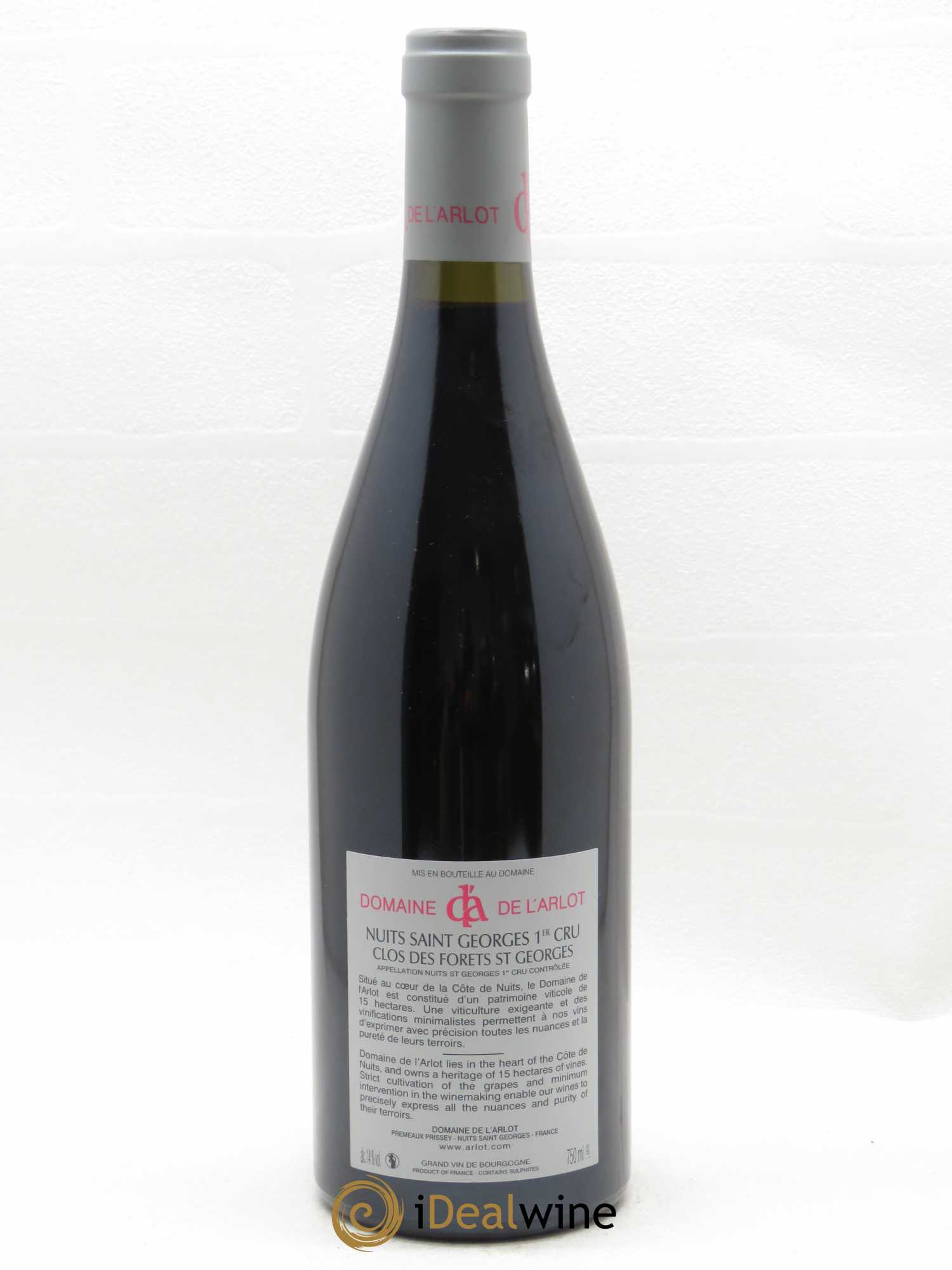 Nuits-Saint-Georges 1er Cru Jeunes Vignes du Clos des Forets Saint Georges Domaine de l'Arlot 2020 - Lot de 1 bouteille - 1
