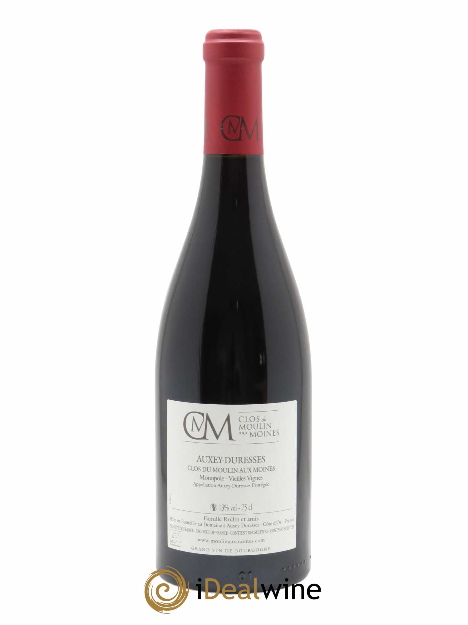Auxey-Duresses Moulin aux Moines Vieilles Vignes Monopole Clos du Moulin aux Moines 2019 - Lot of 1 bottle - 1