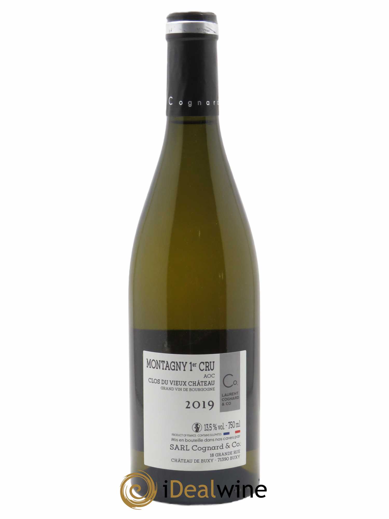 Montagny 1er Cru Clos du Vieux Château Laurent Cognard 2019 - Lot de 1 bouteille - 1