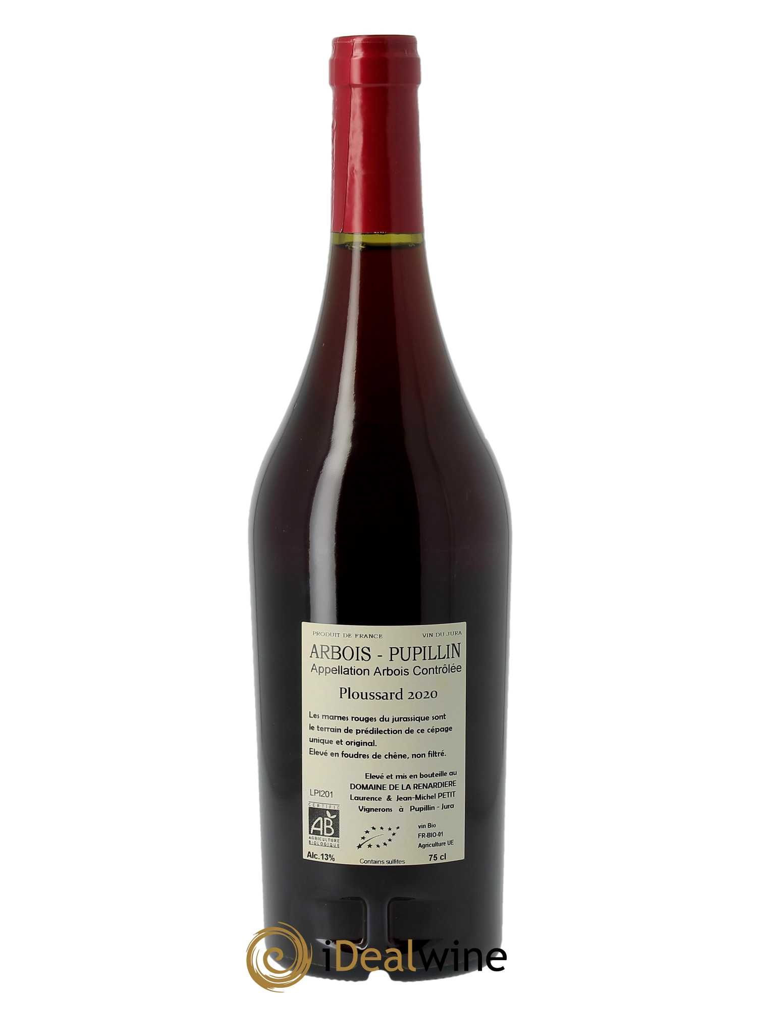 Arbois Ploussard Domaine de la Renardière 2020 - Lot of 1 bottle - 1