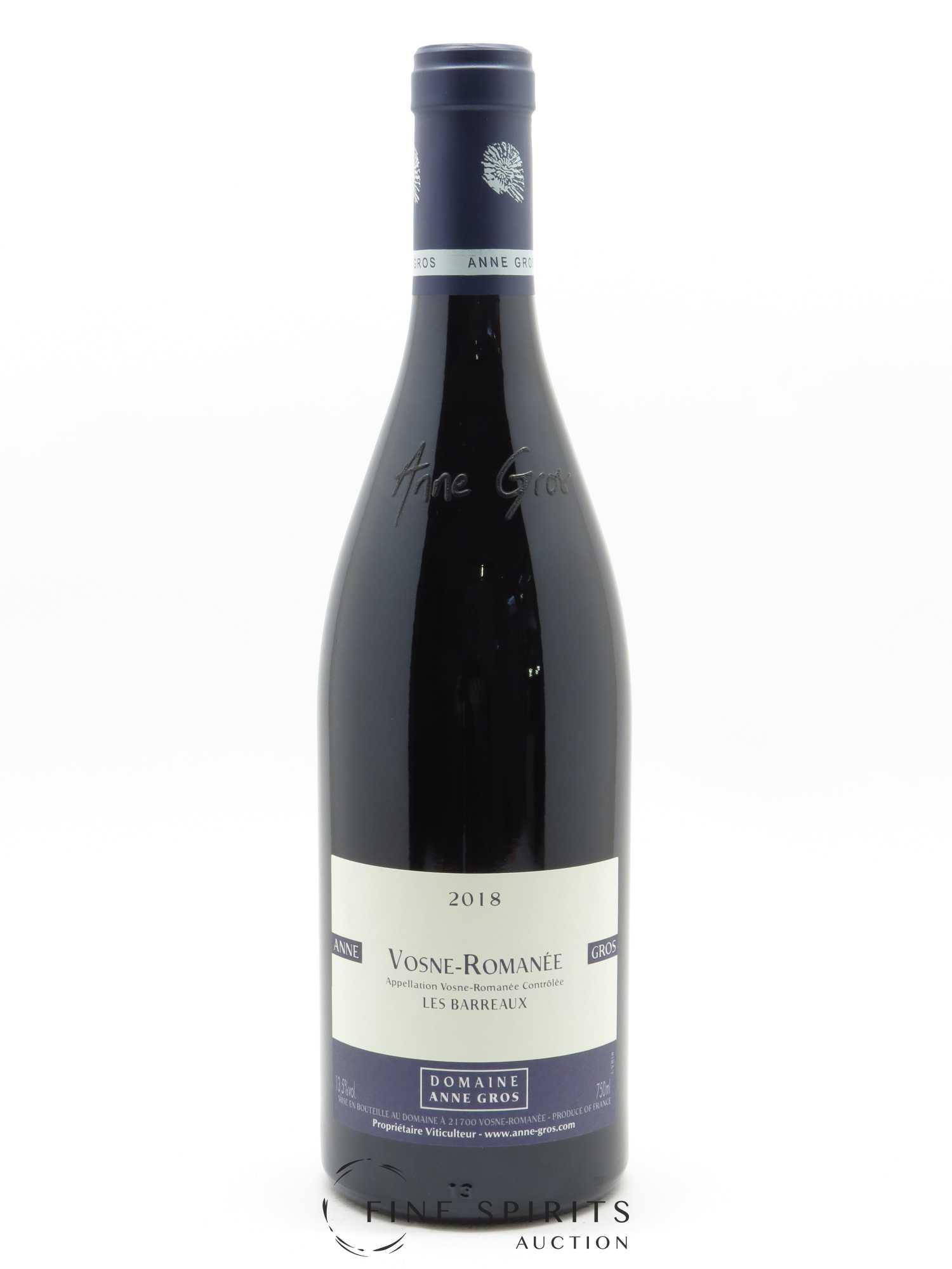 Vosne-Romanée Les Barreaux Anne Gros 2018 - Lot de 1 bouteille - 0