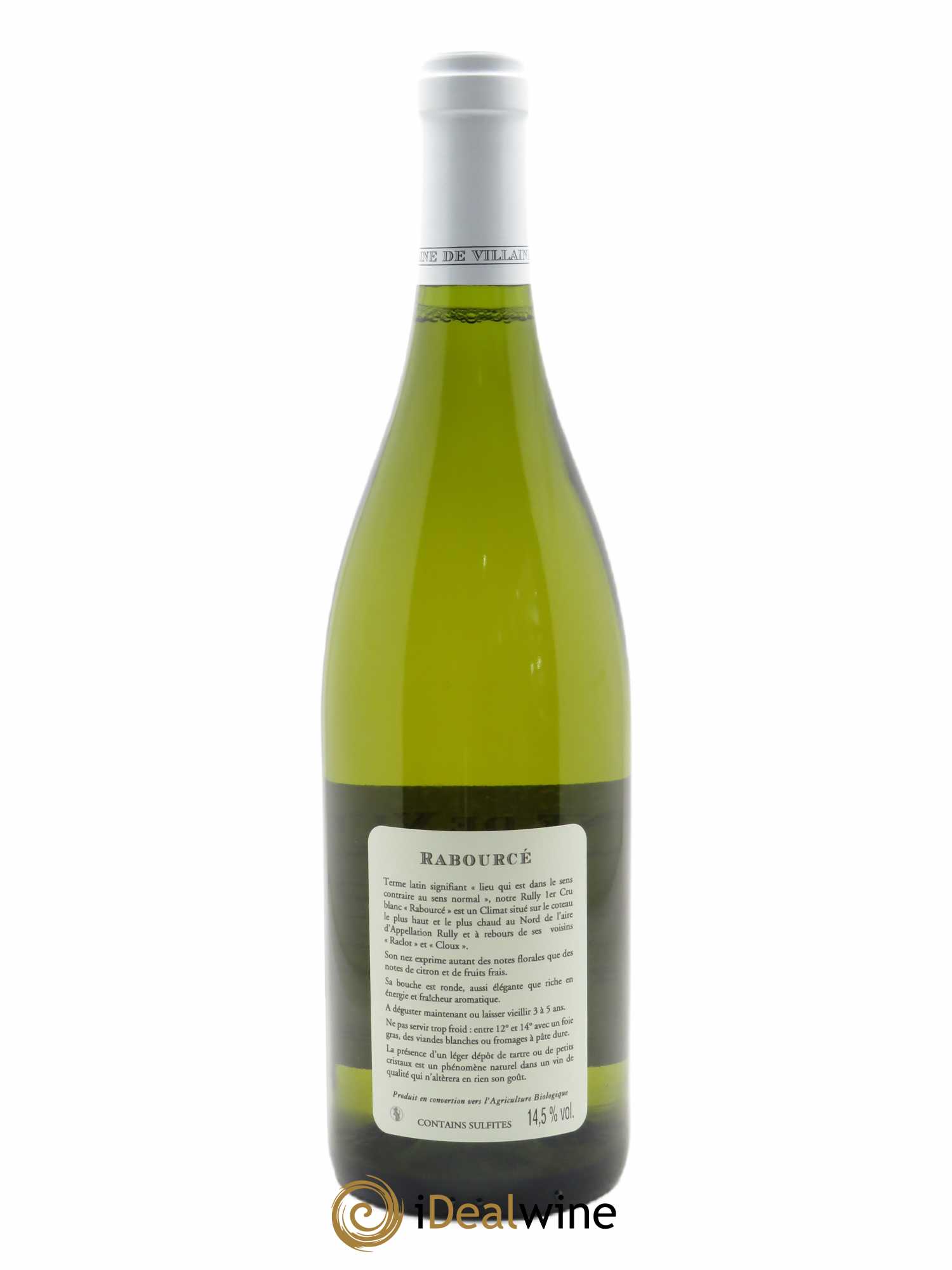 Rully 1er Cru Rabourcé Domaine de Villaine 2019 - Lot de 1 bouteille - 1