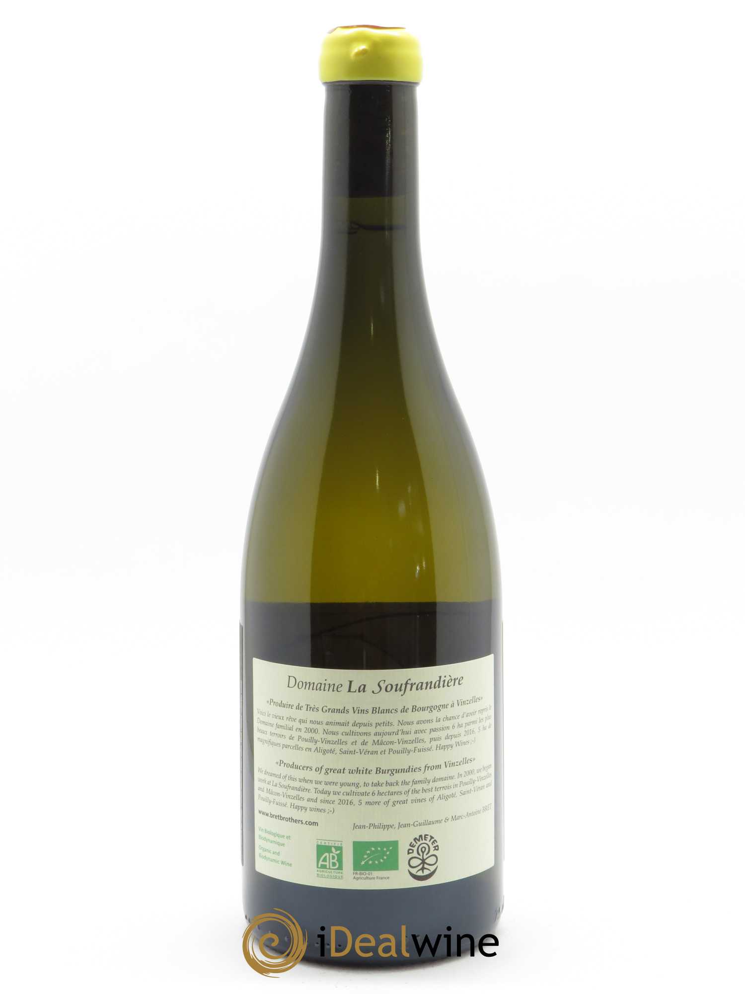 Saint-Véran La Bonnode Cuvée Ovoïde La Soufrandière - Bret Brothers 2019 - Lot de 1 bouteille - 1