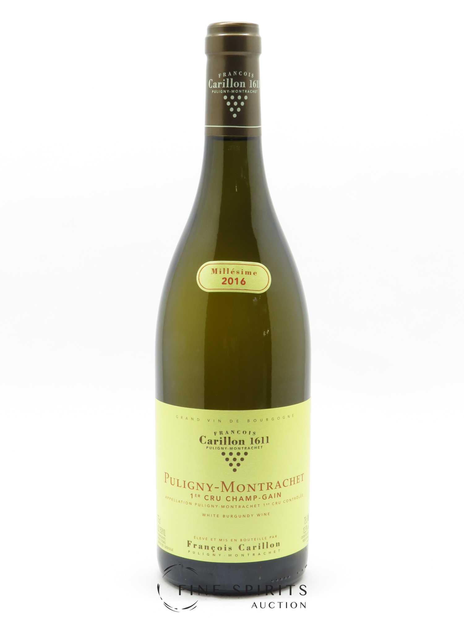 Puligny-Montrachet 1er Cru Champ-Gain François Carillon 2016 - Lot de 1 bouteille - 0