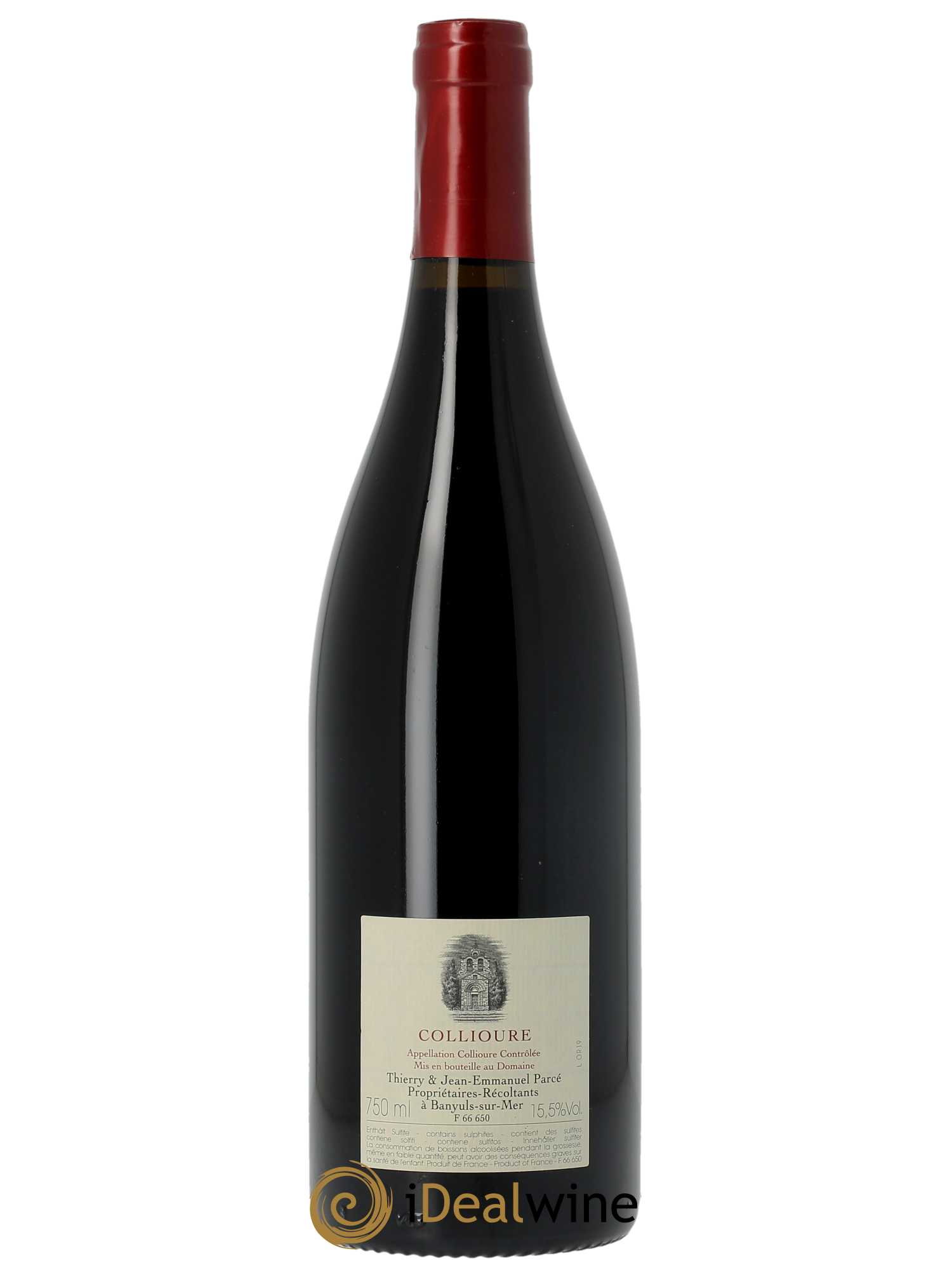 Collioure La Rectorie (Domaine de) Oriental Thierry et Jean Emmanuel Parcé 2019 - Lotto di 1 bottiglia - 1