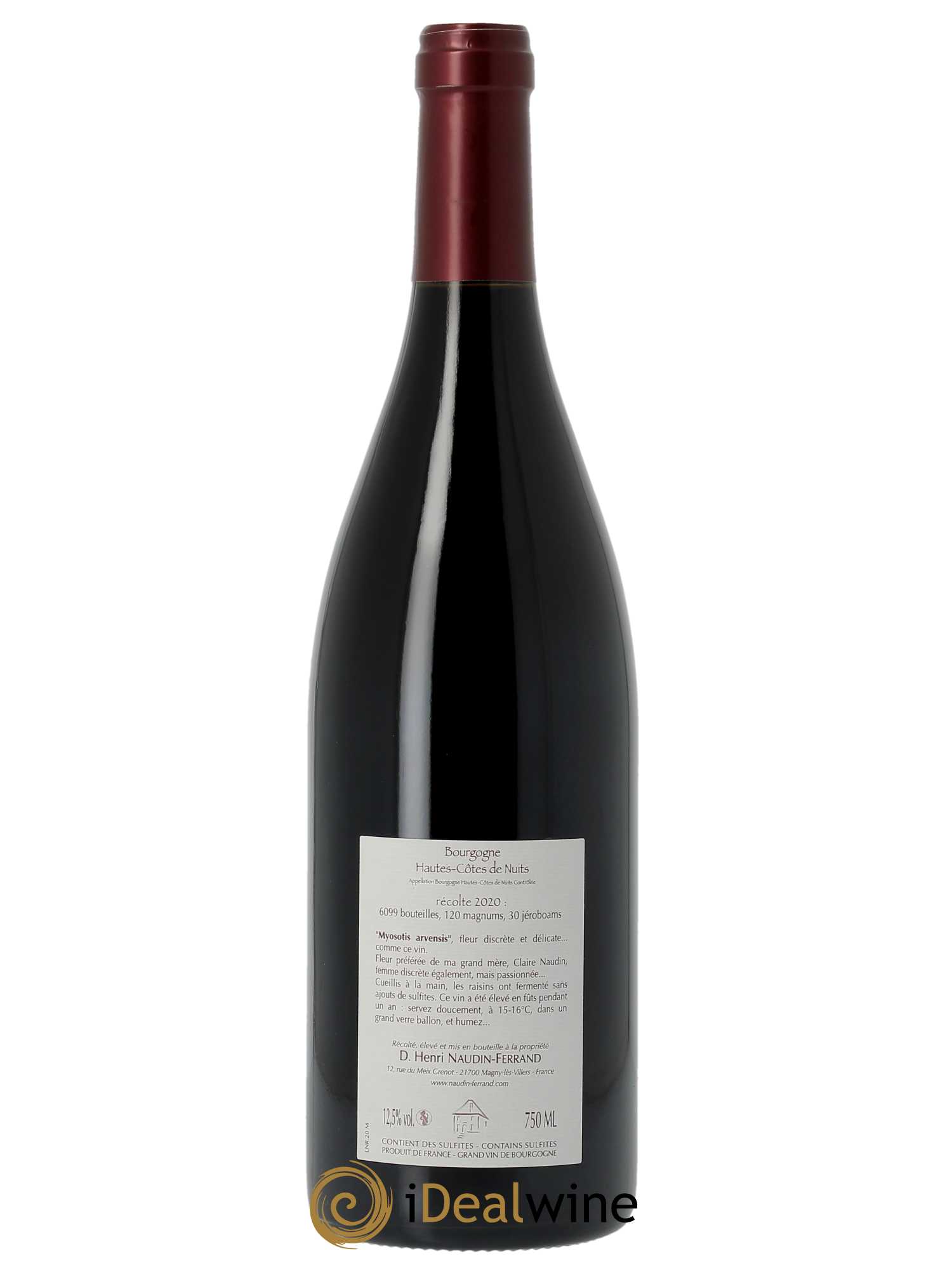 Hautes-Côtes de Nuits Myosotis Arvensis Naudin-Ferrand (Domaine) 2020 - Lot de 1 bouteille - 1