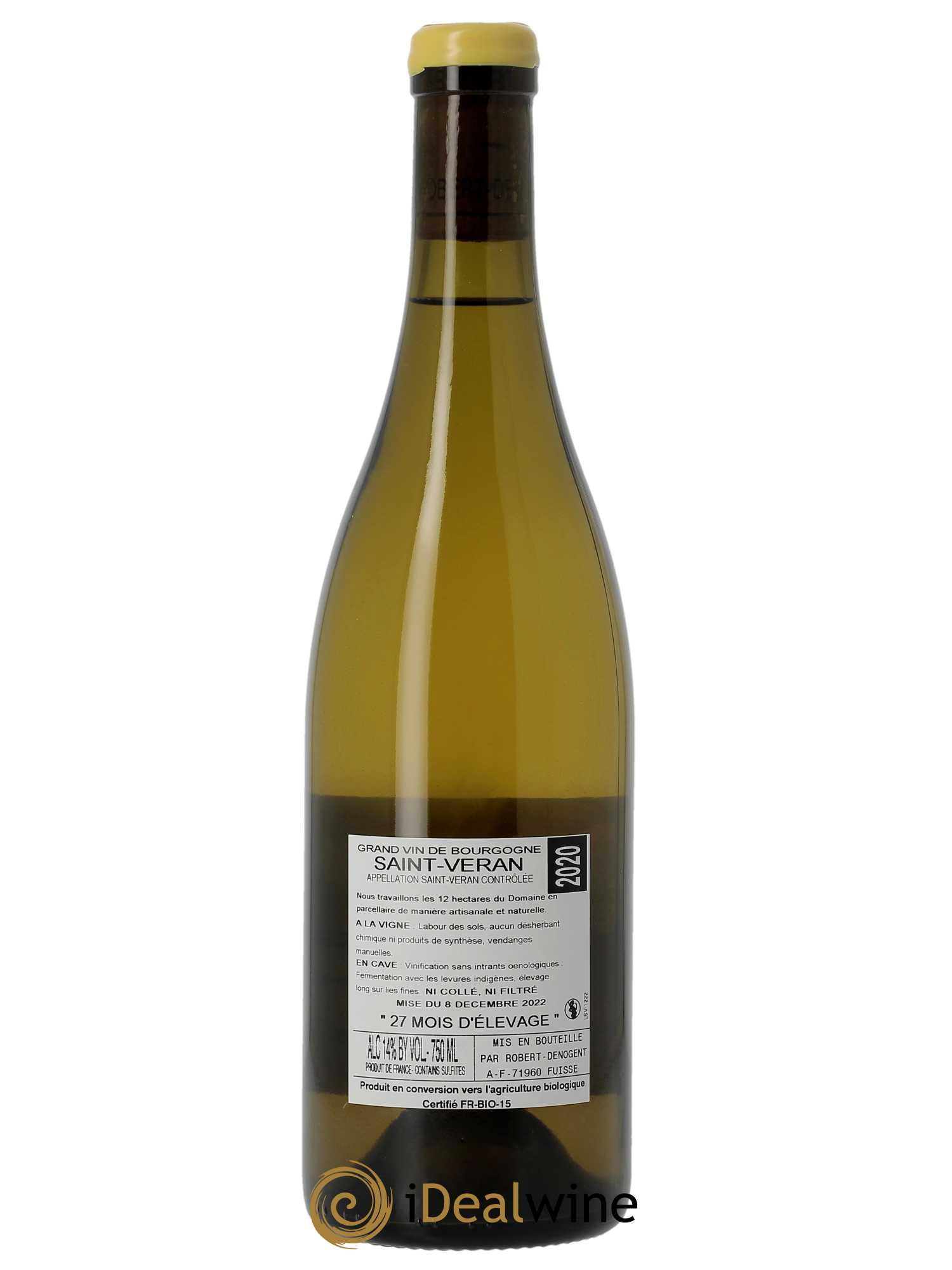 Saint-Véran Les Pommards Vieilles Vignes Robert Denogent (Domaine) 2020 - Lot de 1 bouteille - 1